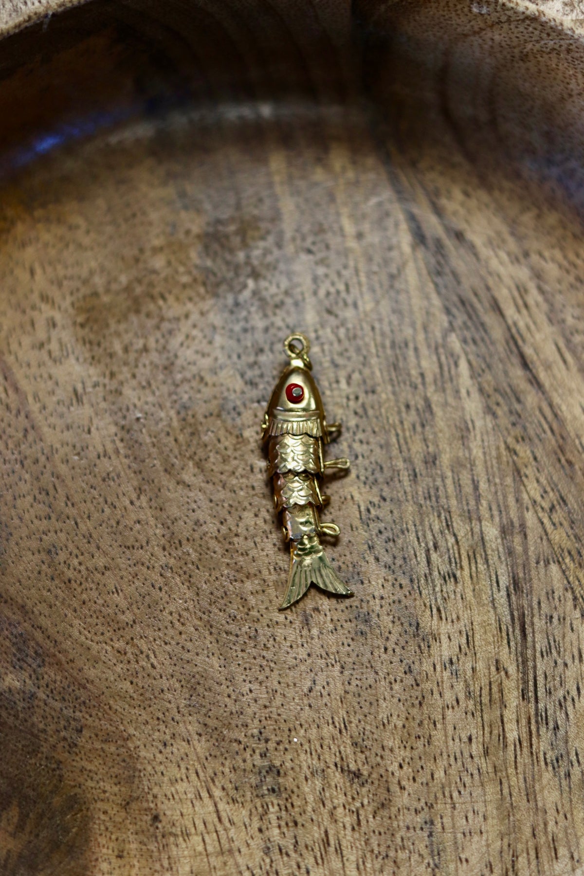 Vintage Gold Fill Articulated Fish