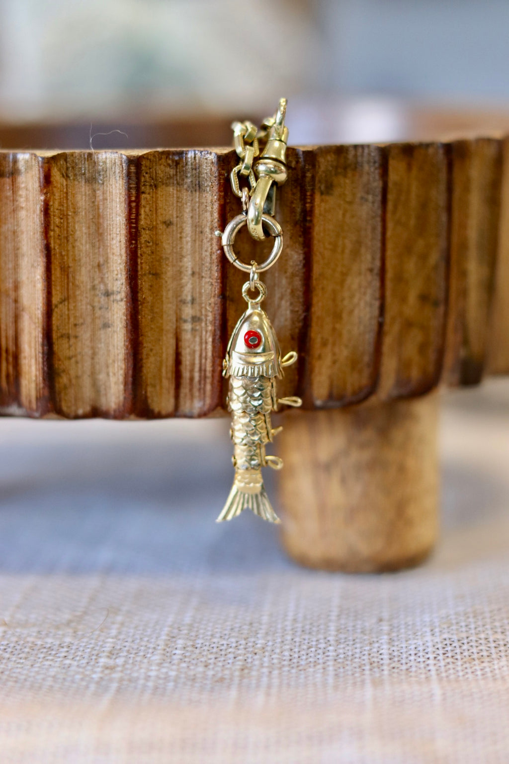 Vintage Gold Fill Articulated Fish