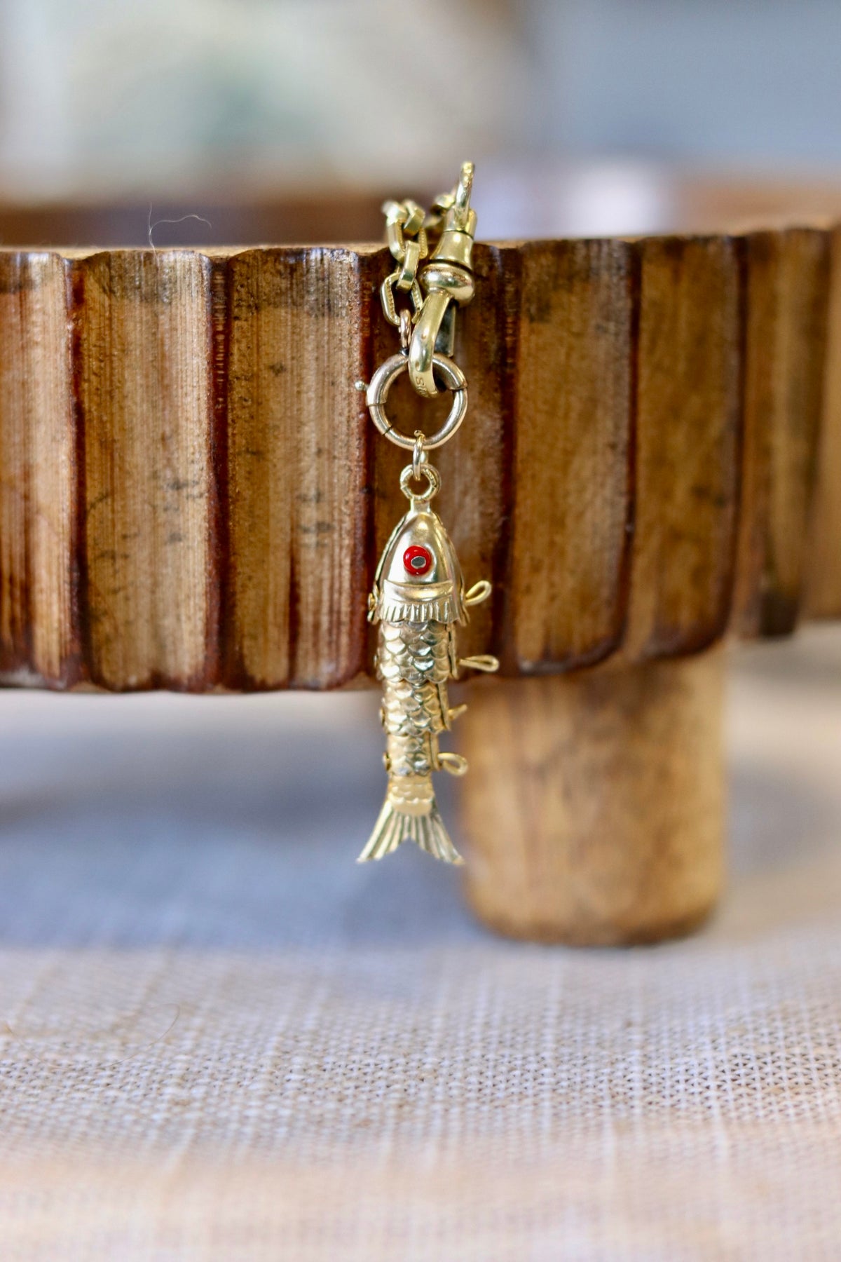 Vintage Gold Fill Articulated Fish