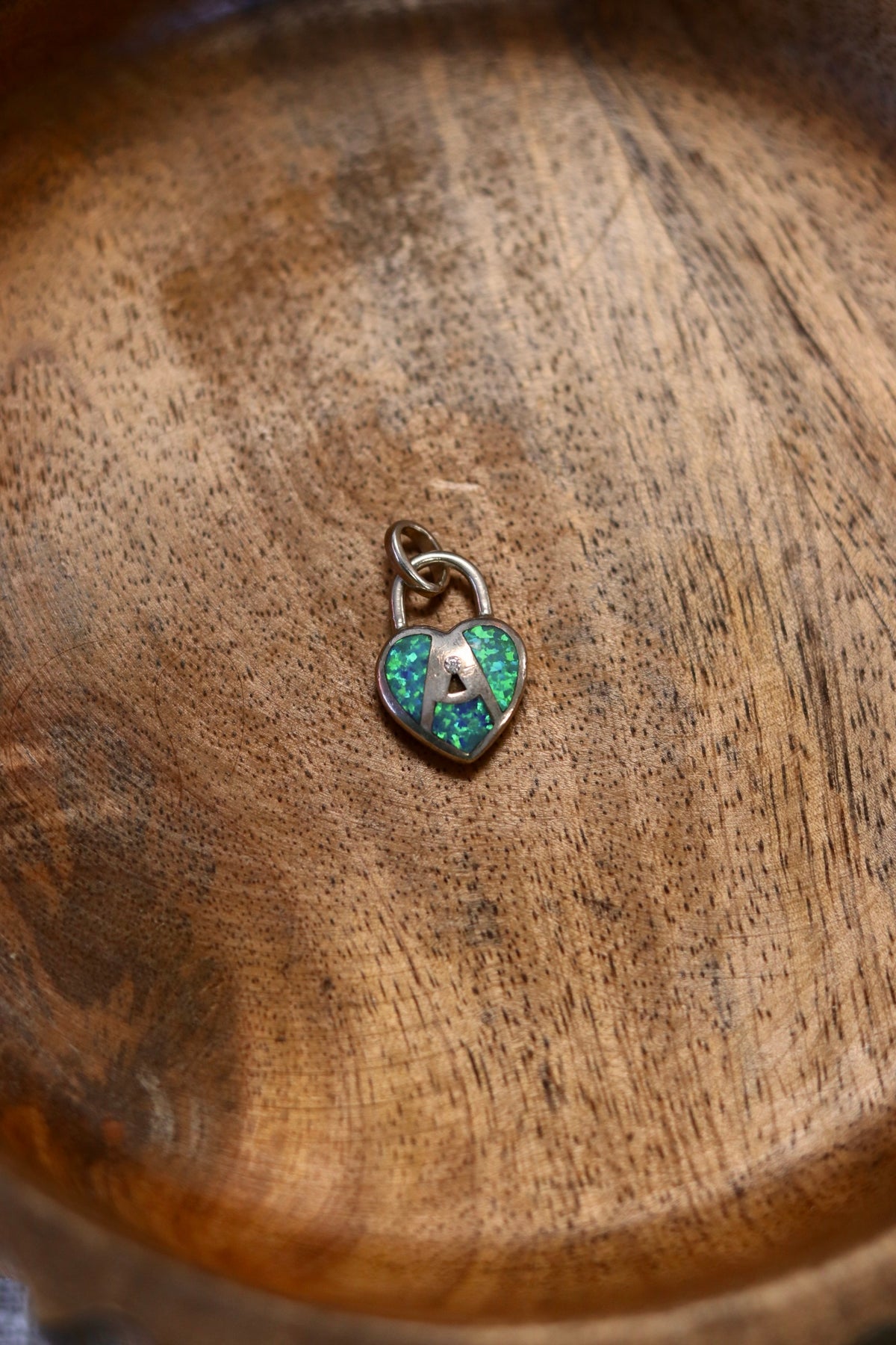 Opal Heart Lock 925