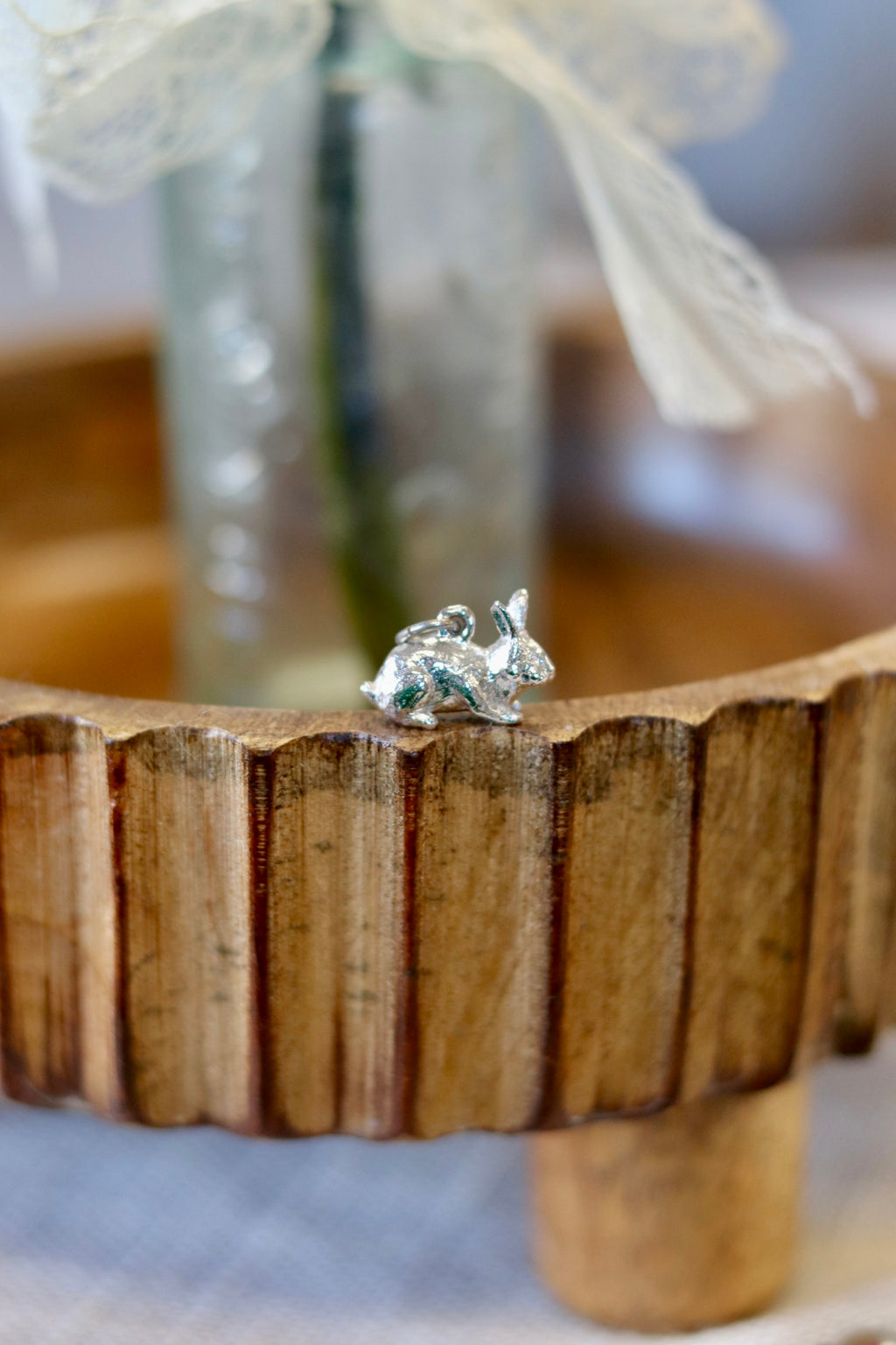 Vintage Rabbit Charm 925