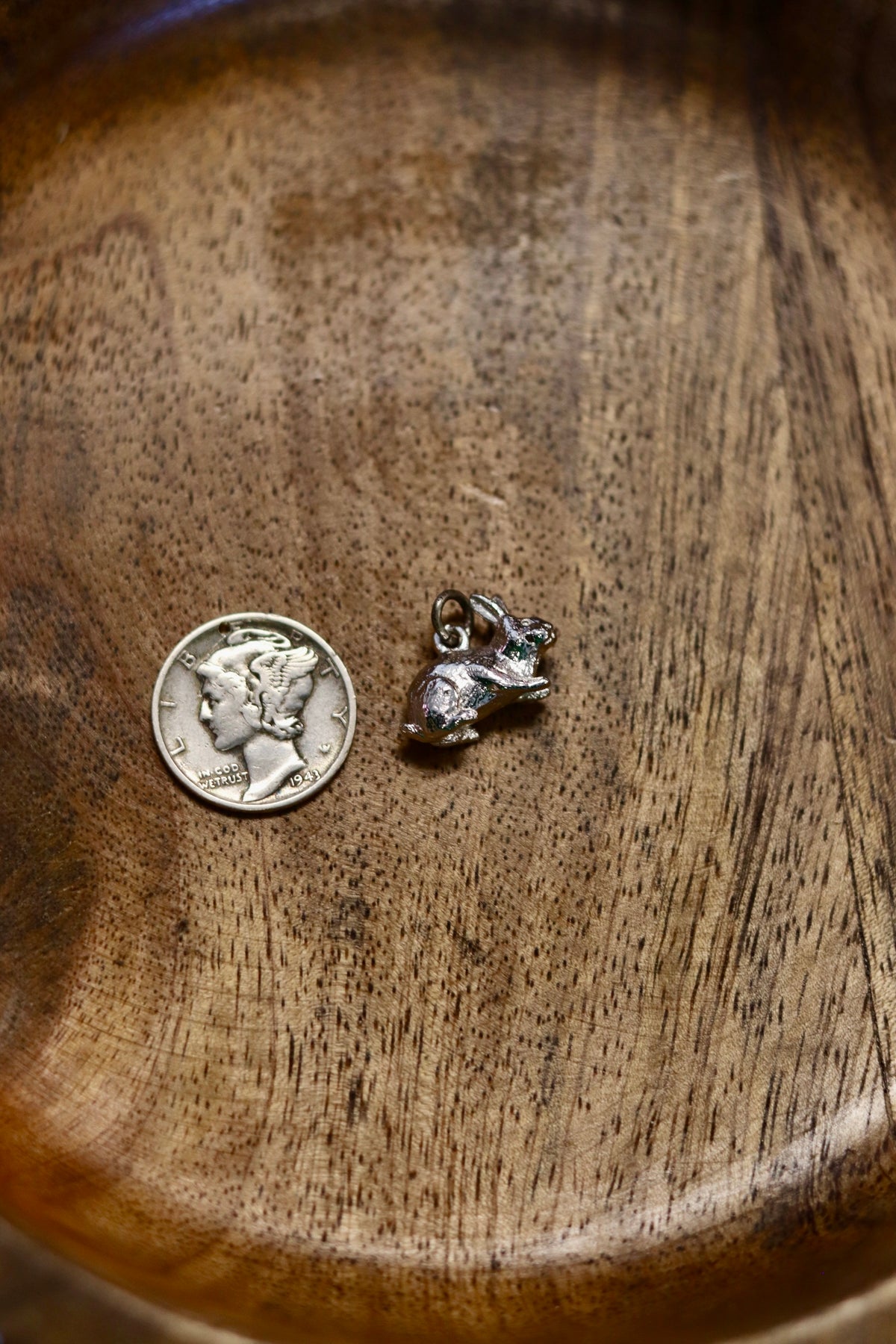 Vintage Rabbit Charm 925