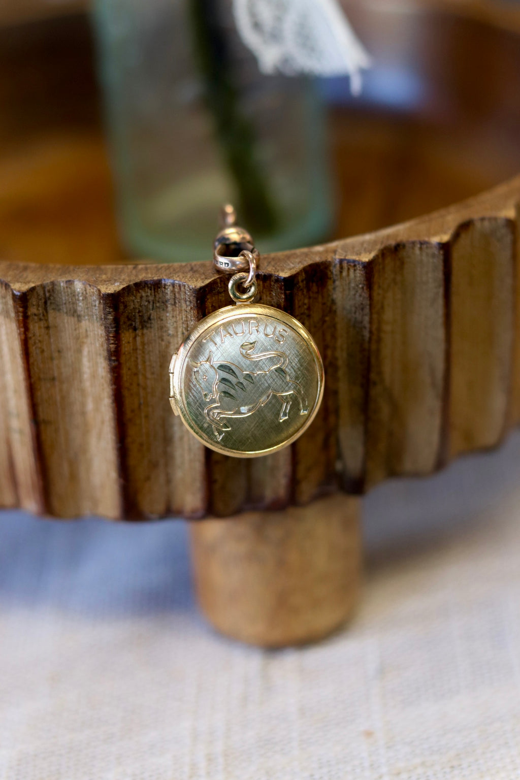 Vintage Rare Taurus Locket 12k G.F.