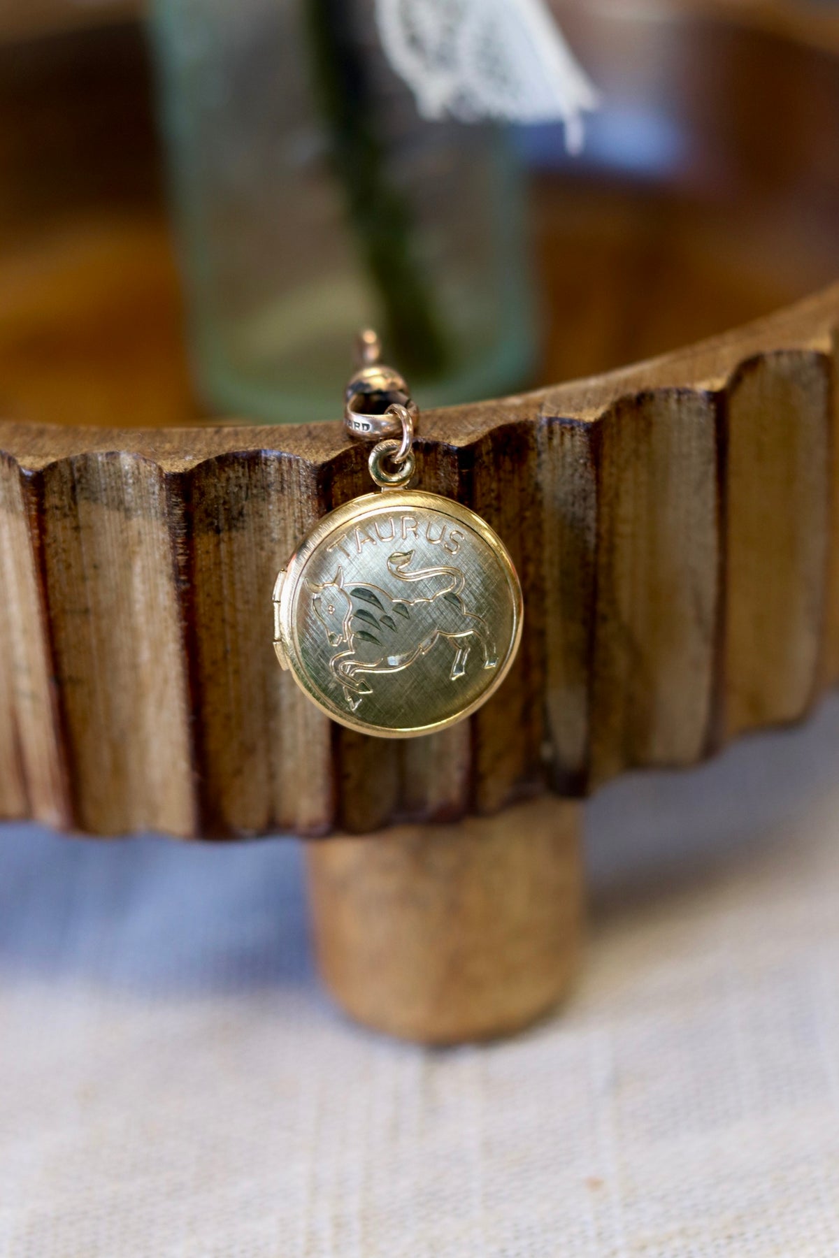 Vintage Rare Taurus Locket 12k G.F.