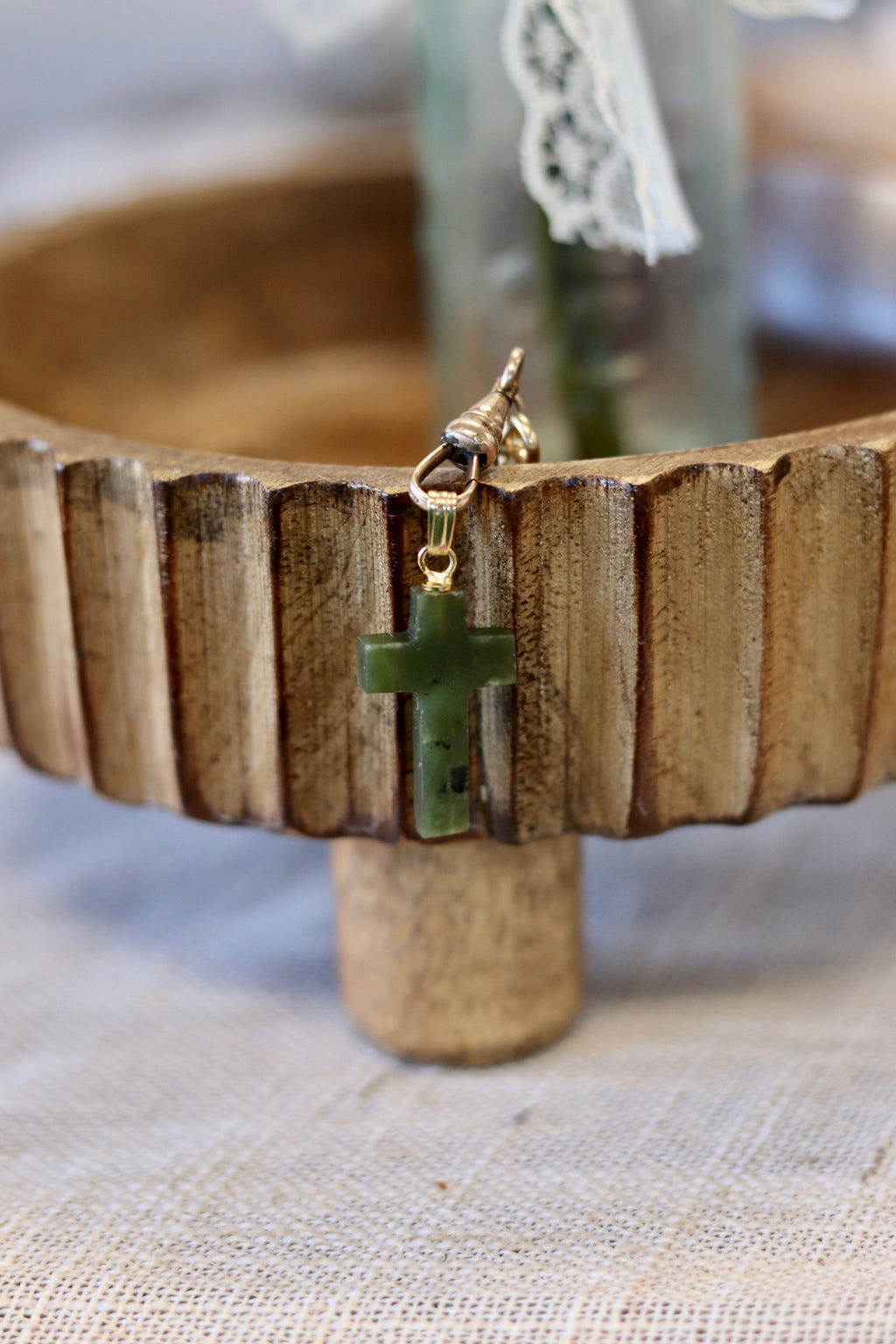 Nephrite Jade Cross