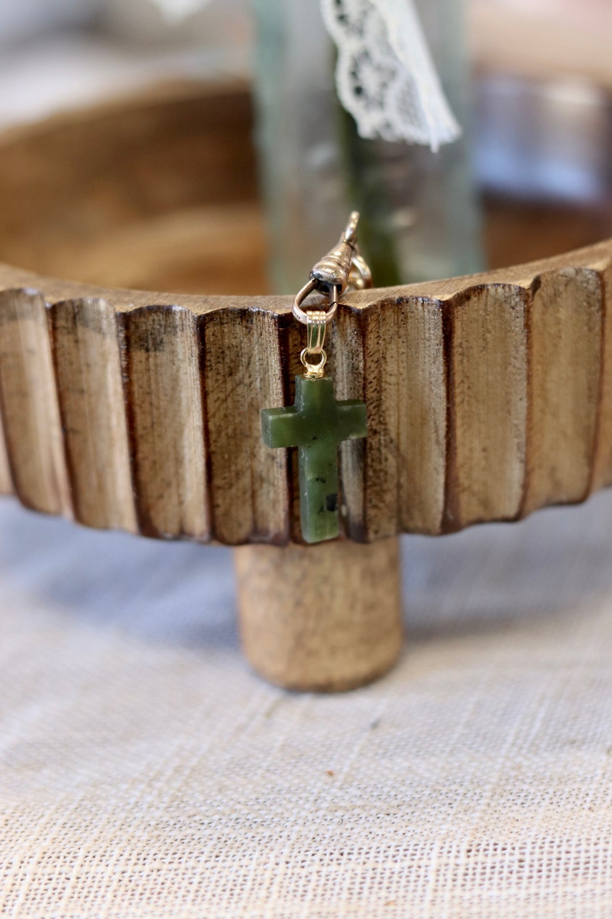 Nephrite Jade Cross