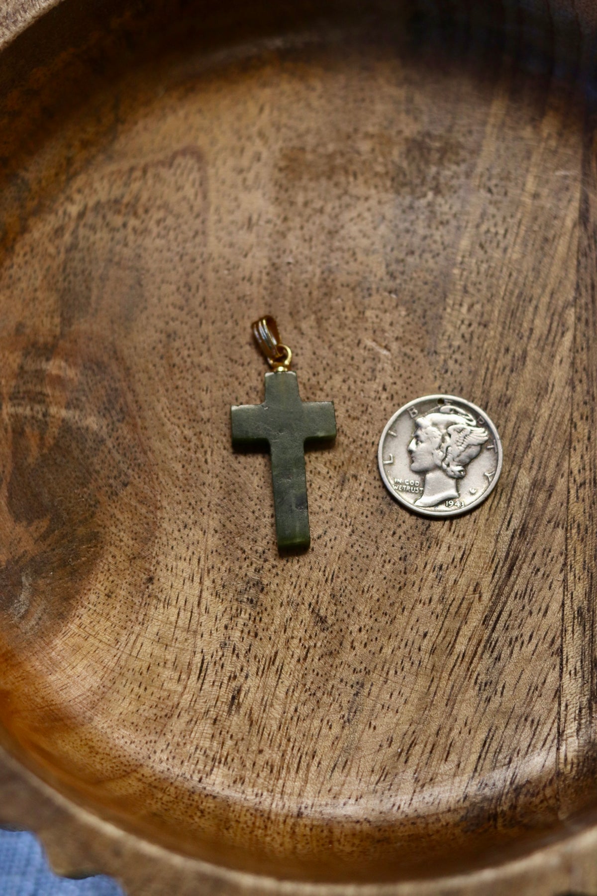 Nephrite Jade Cross