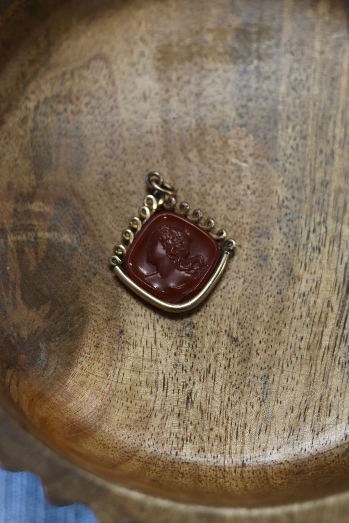 Antique Victorian Greek Goddess Selene Watch Fob