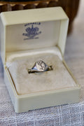 "L" Signet Ring 925 Size 4.75