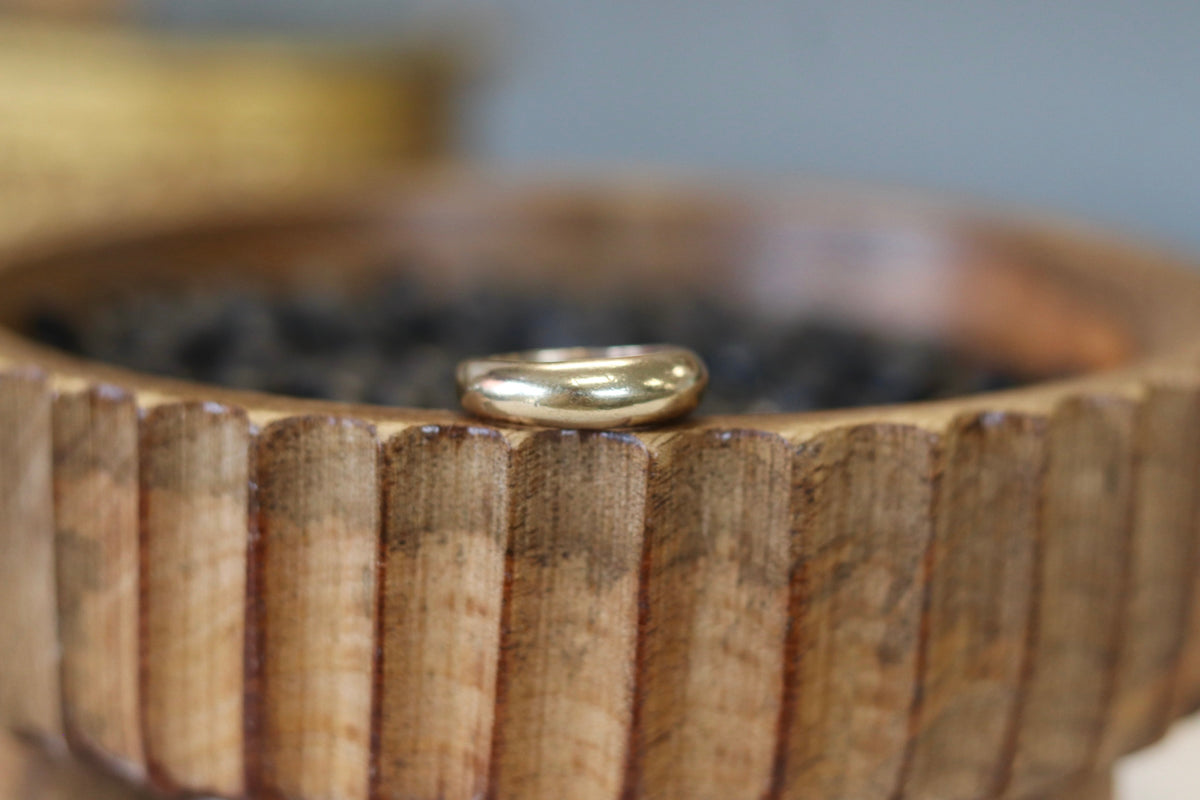 Gold Vermeil Bubble Ring size 8