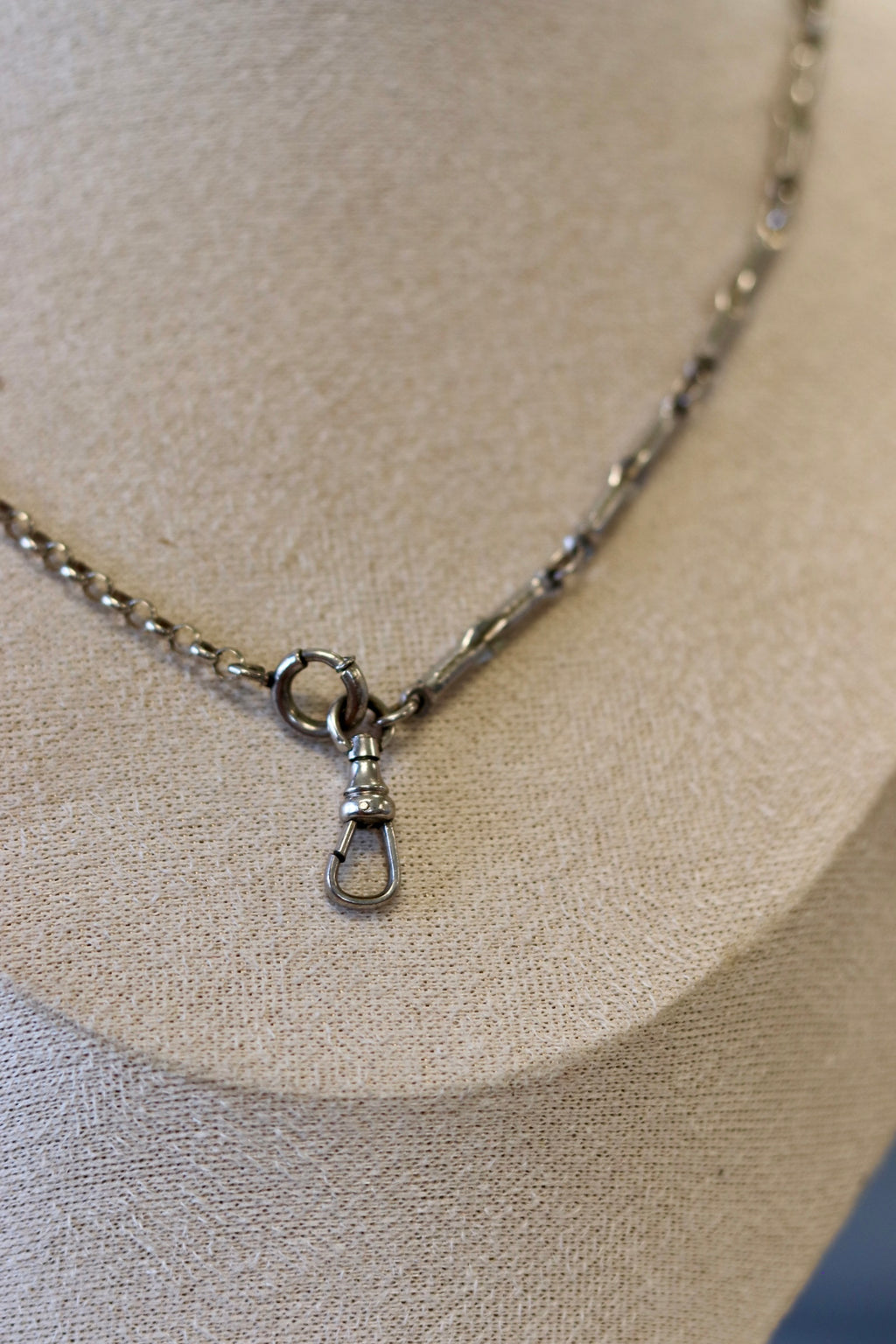 White G.F Pocket watch chain 1920s