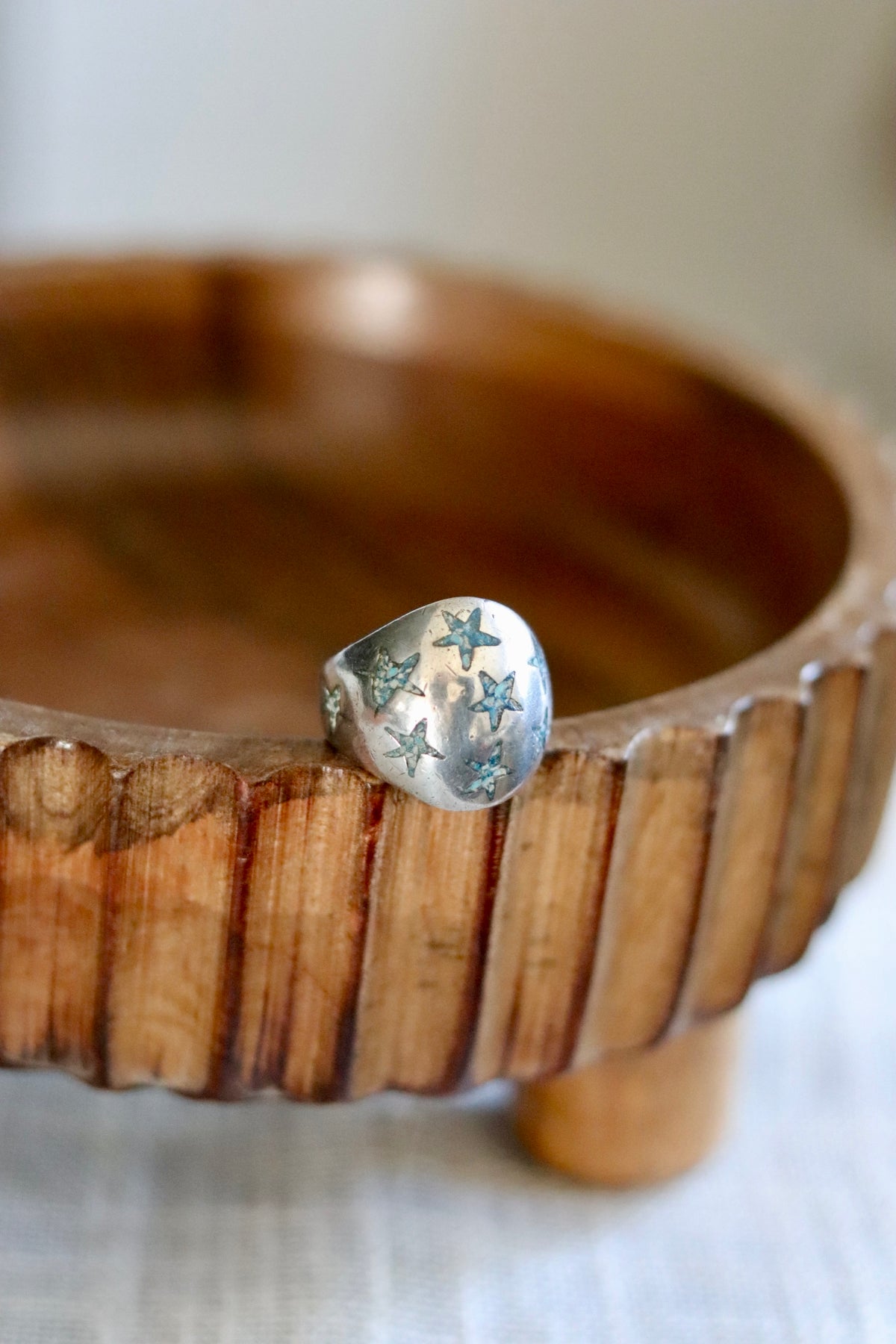 Taxco Star Domed Ring Sz. 6