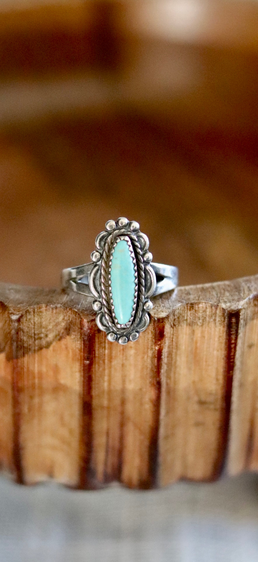 1960s Bell Trading Post Turquoise Sz. 7