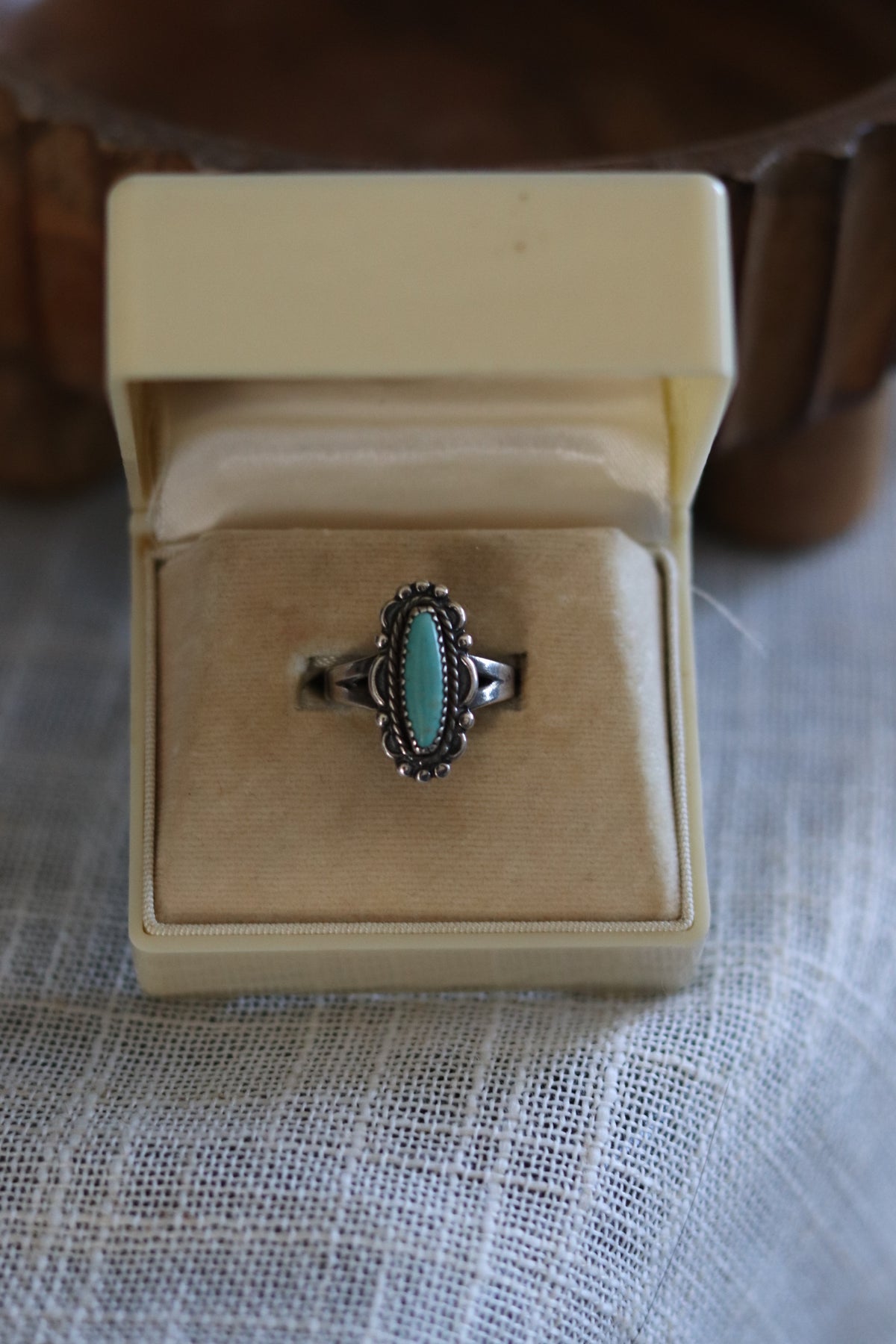 1960s Bell Trading Post Turquoise Sz. 7
