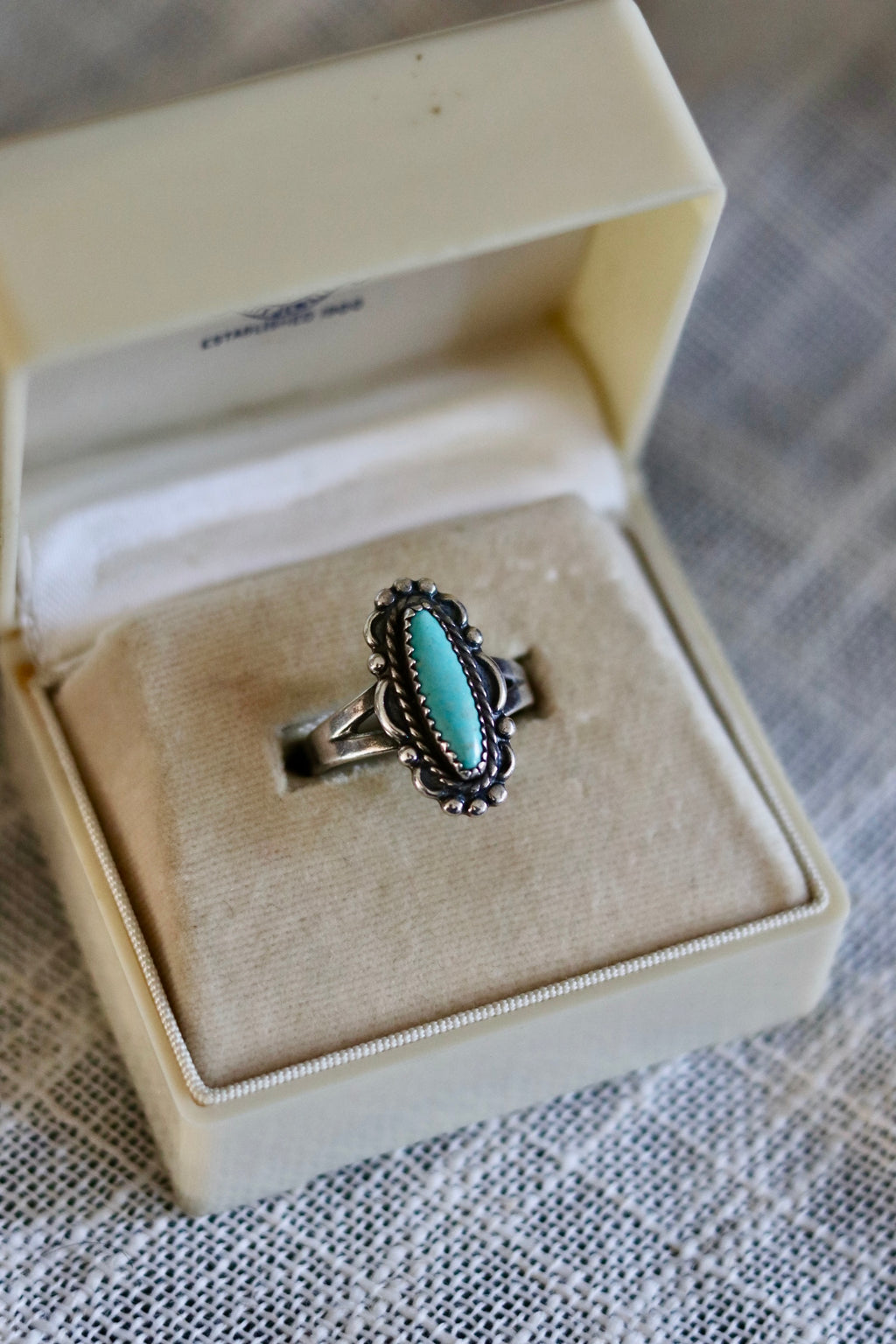 1960s Bell Trading Post Turquoise Sz. 7