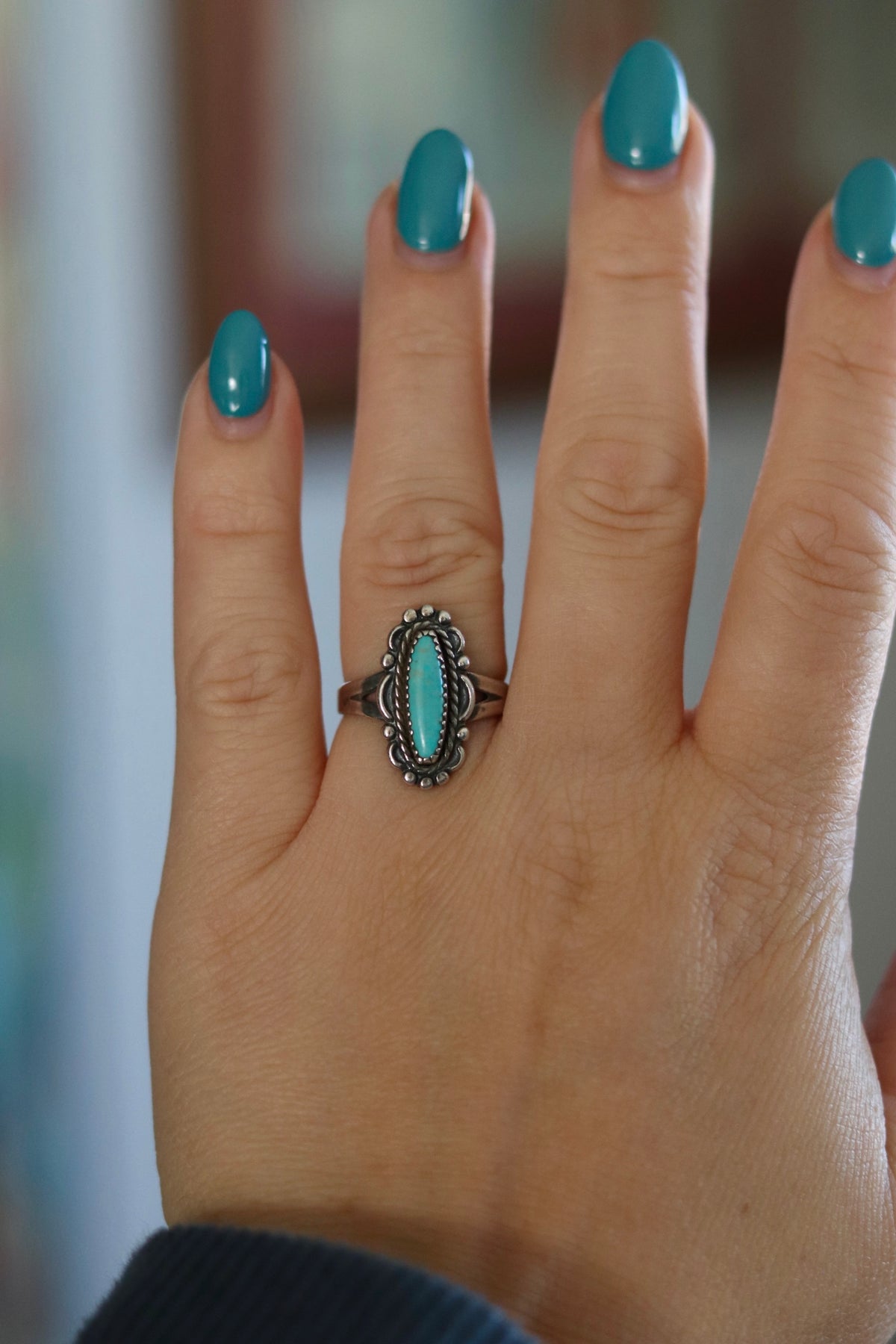 1960s Bell Trading Post Turquoise Sz. 7