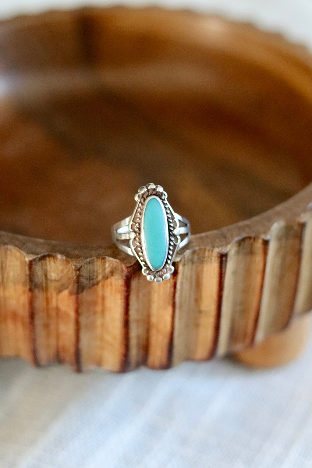 Vintage Native Turquiose Ring size 7.5