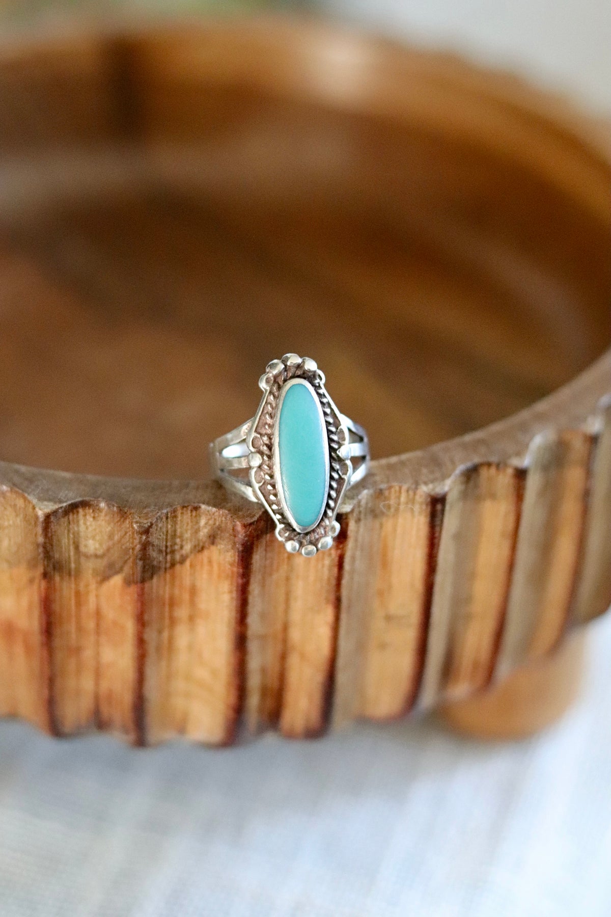 Vintage Native Turquiose Ring size 7.5