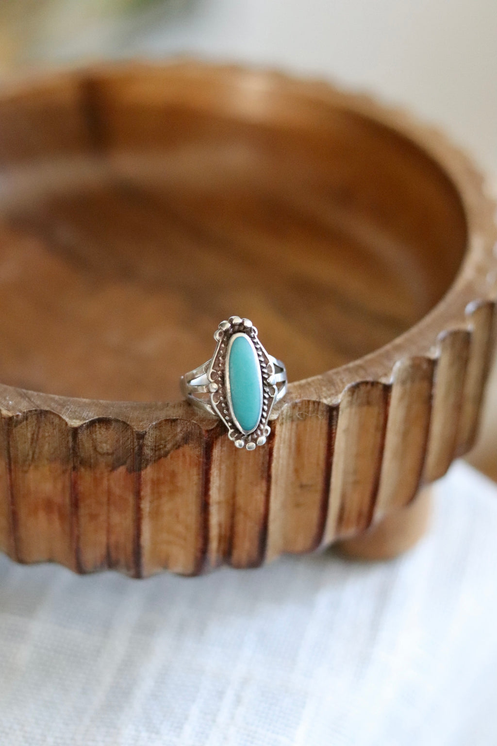 Vintage Native Turquiose Ring size 7.5