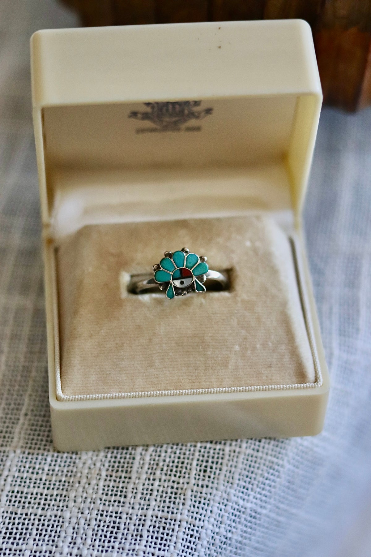Vintage Zuni Sunface Ring Sz.7.5