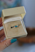 Sterling Vintage Turquoise Marquise size 6
