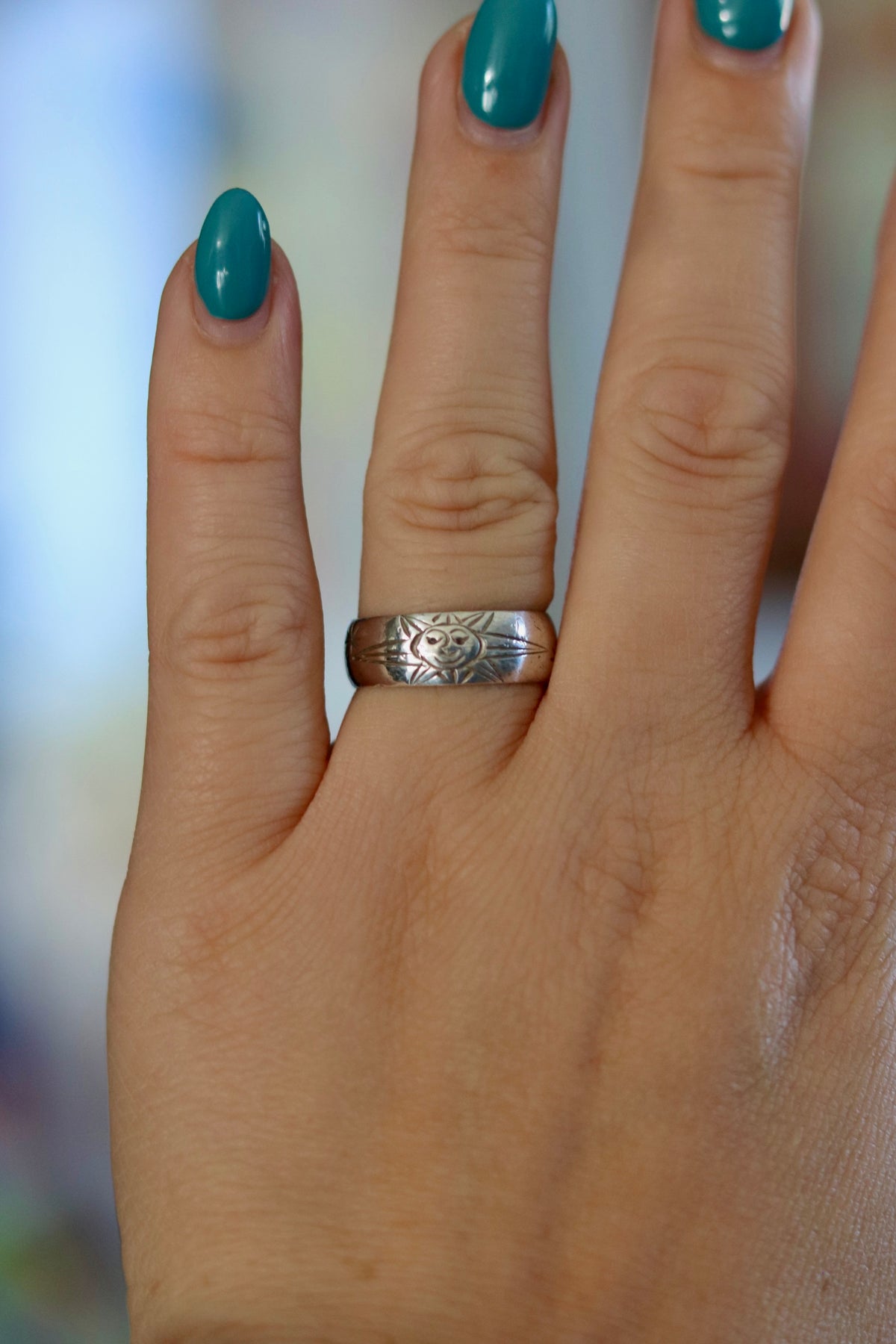 Sun and Stars Ring Sz. 8