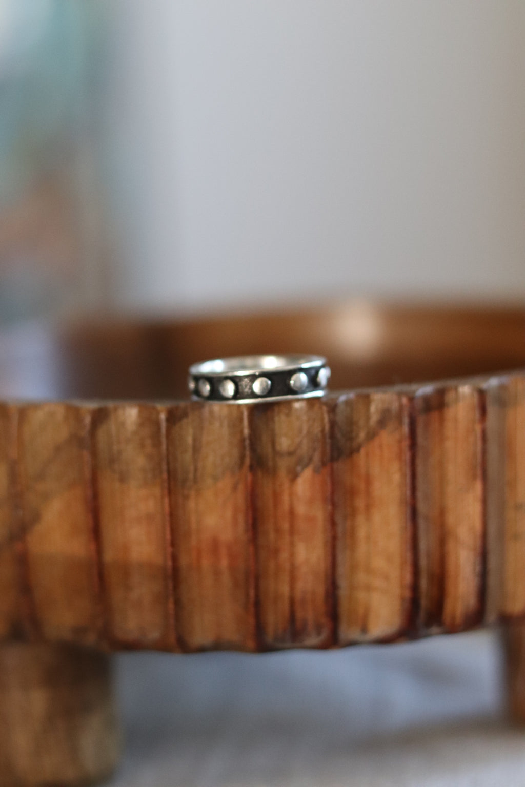 Vintage Studded/Rosary Ring Size 6
