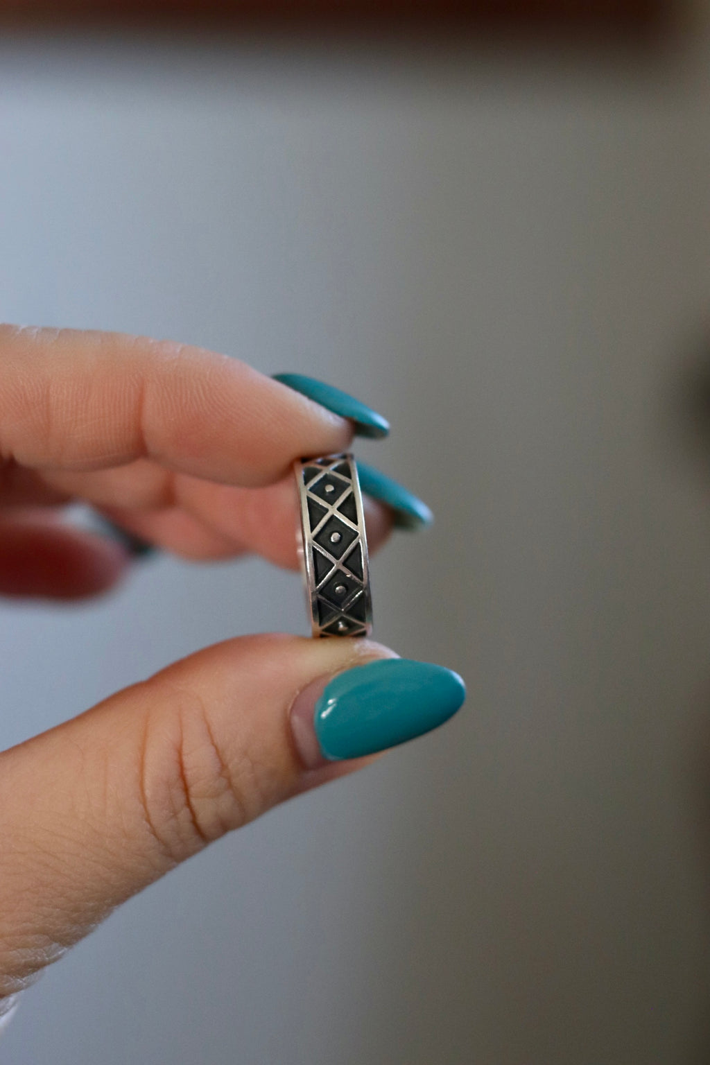 Vintage Taxco aztec ring size 7