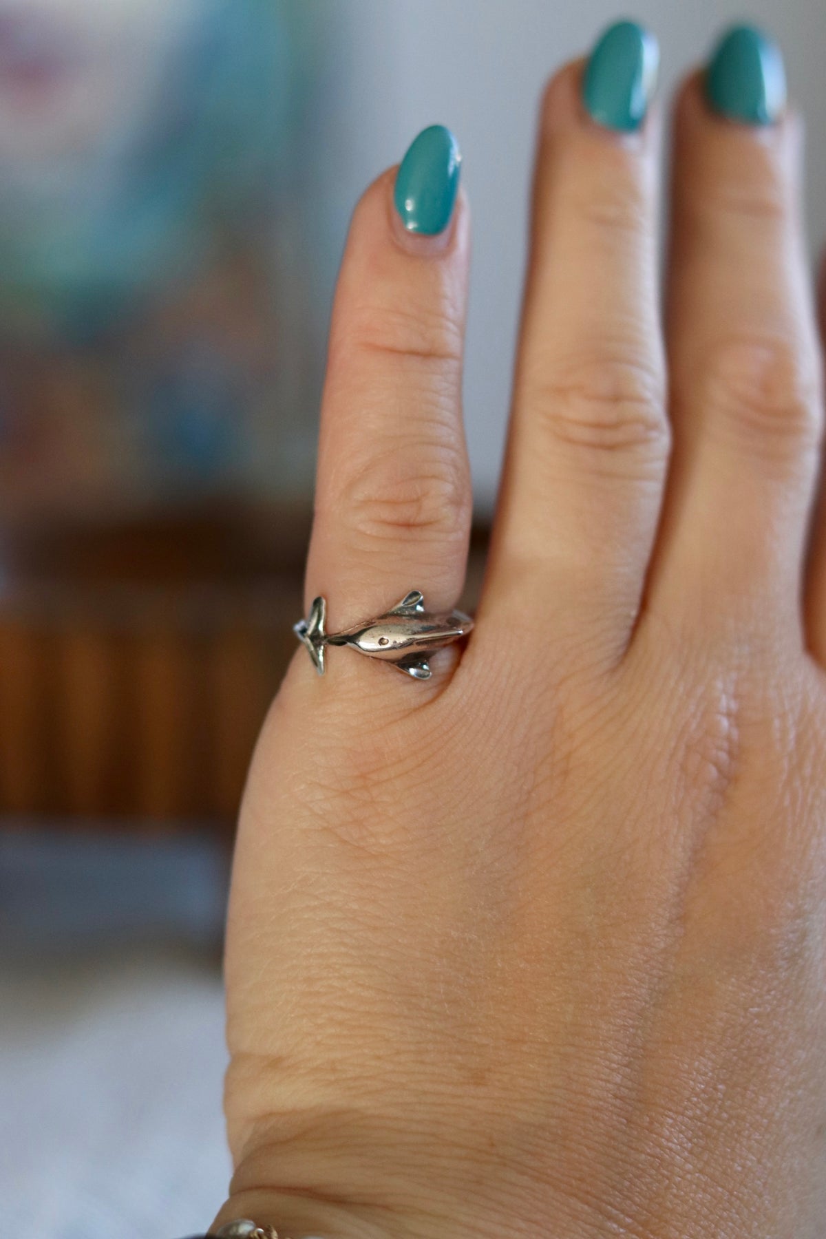 Vintage Dolphin Ring Sz. 6