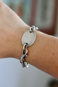 Sterling Silver Dog Tag Bracelet