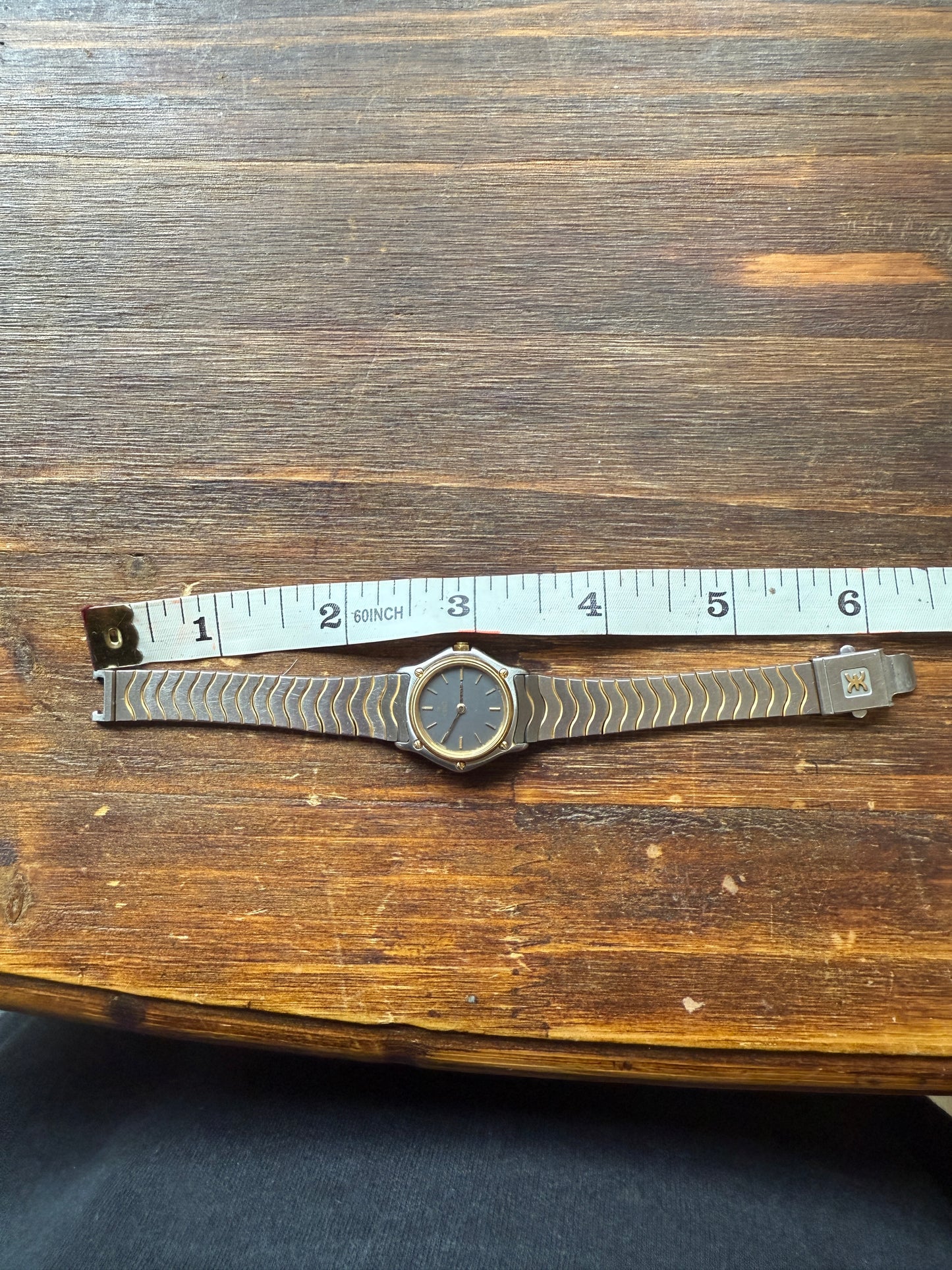 Vintage Ebel Wave / Sport Classic Solid 18k Gold Bezel 6in