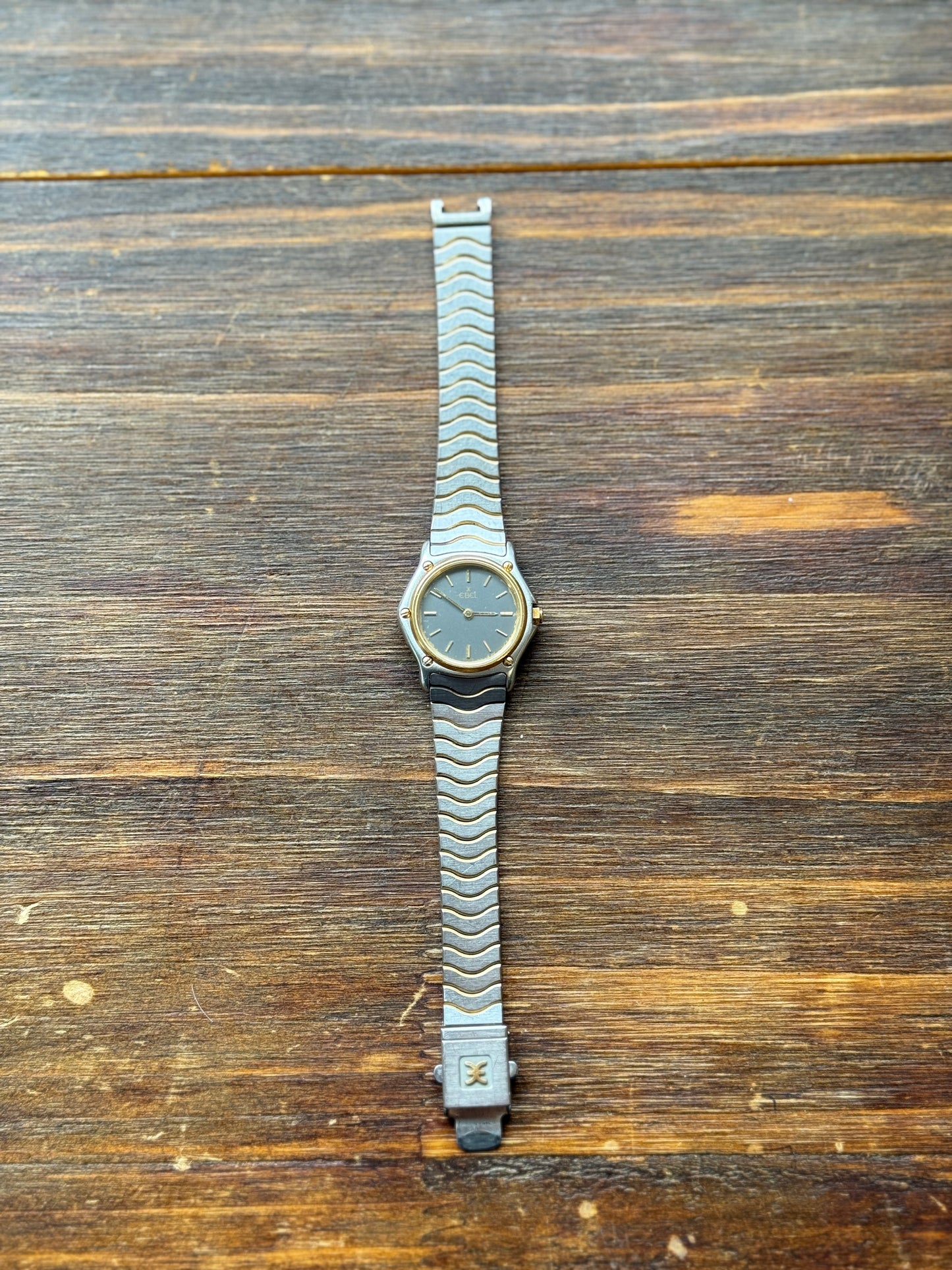 Vintage Ebel Wave / Sport Classic Solid 18k Gold Bezel 6in