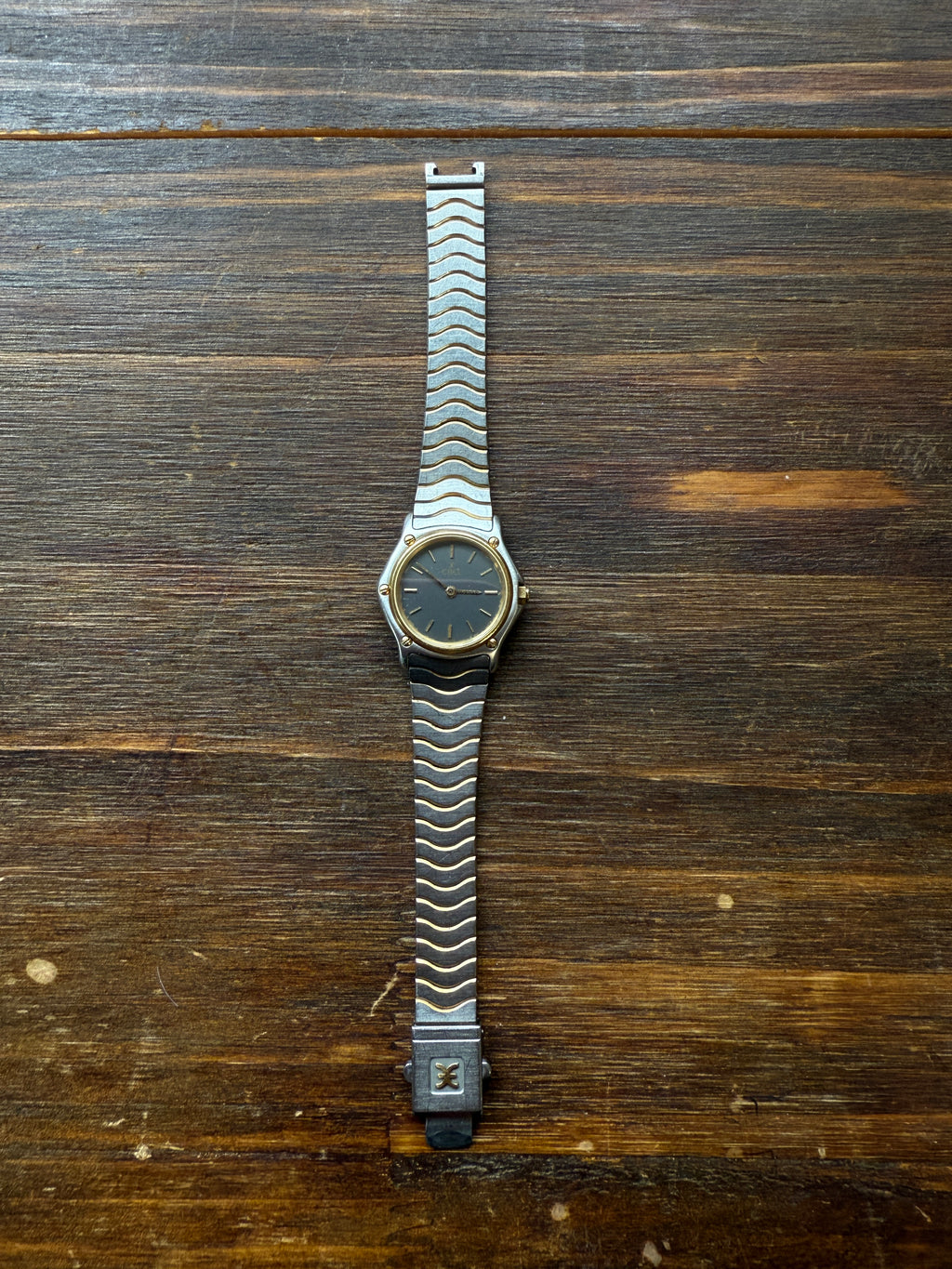 Vintage Ebel Wave / Sport Classic Solid 18k Gold Bezel 6in