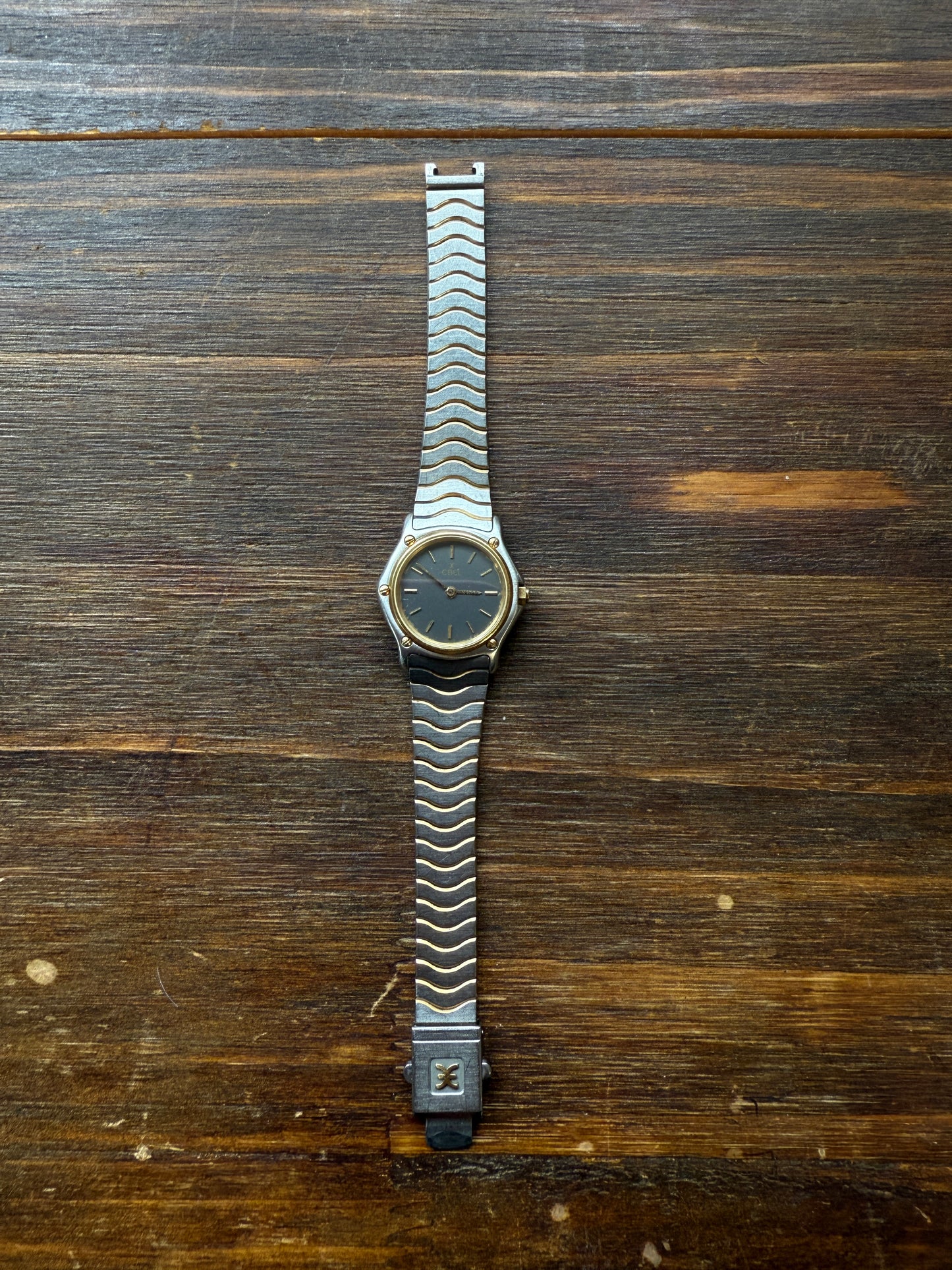 Vintage Ebel Wave / Sport Classic Solid 18k Gold Bezel 6in