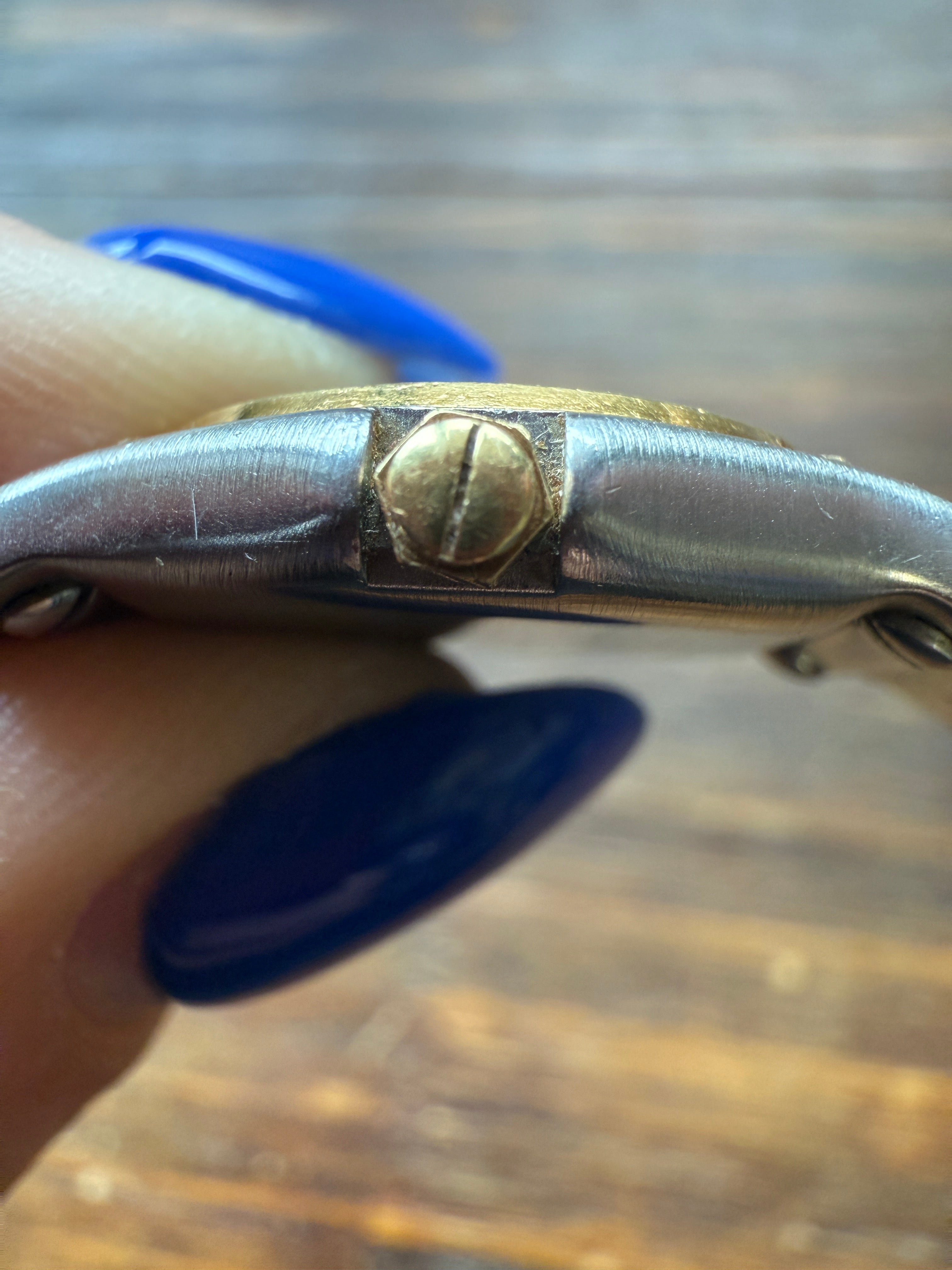 Vintage Ebel Wave / Sport Classic Solid 18k Gold Bezel 6in