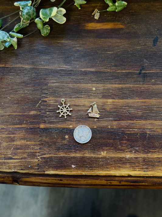14k Gold Coastal Charms