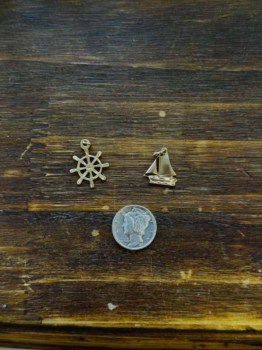 14k Gold Coastal Charms
