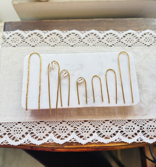 Brass Hair Forks