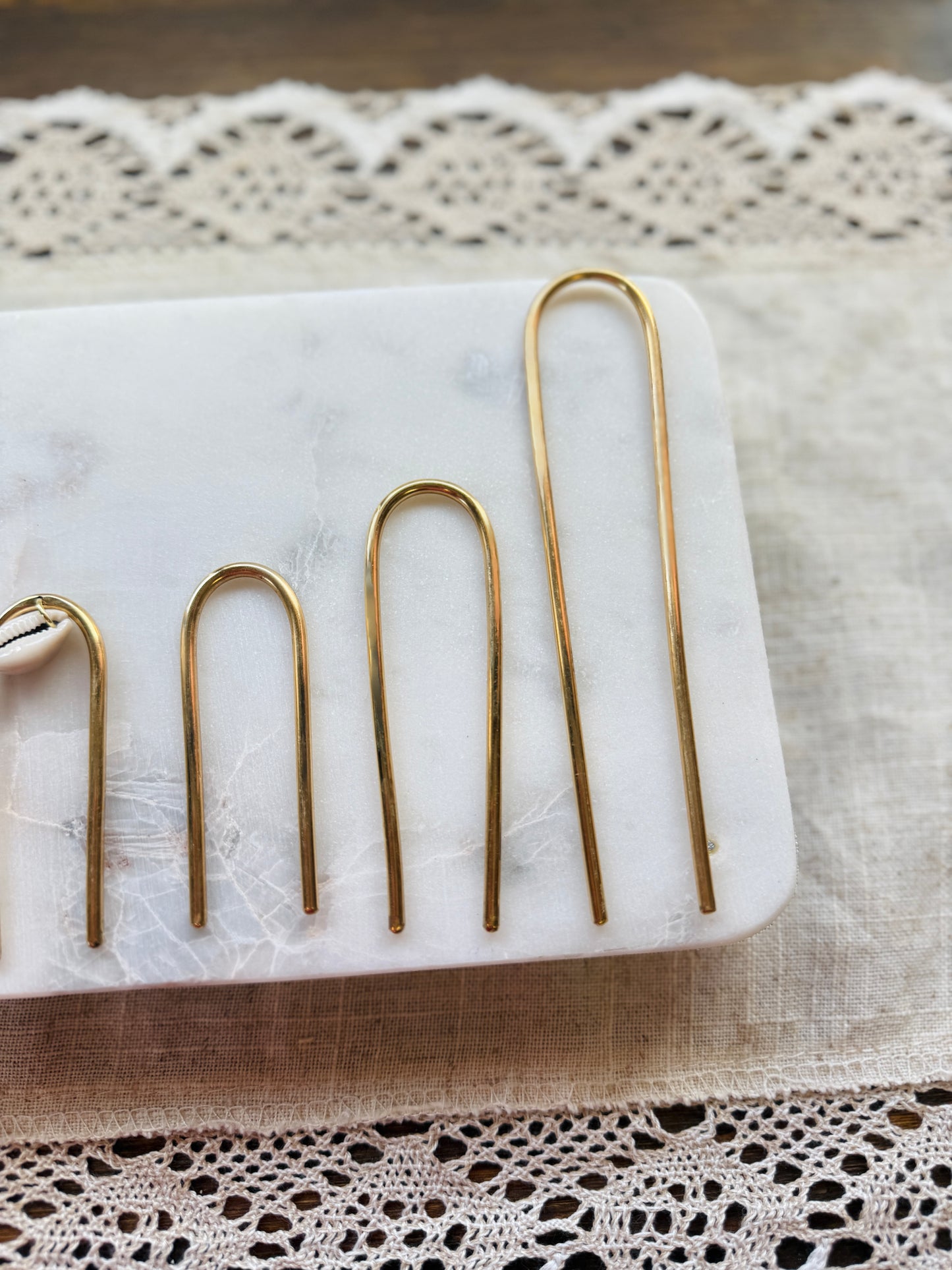 Brass Hair Forks