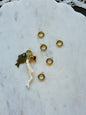 Gold Carabiner Push Clasp Charm Holder