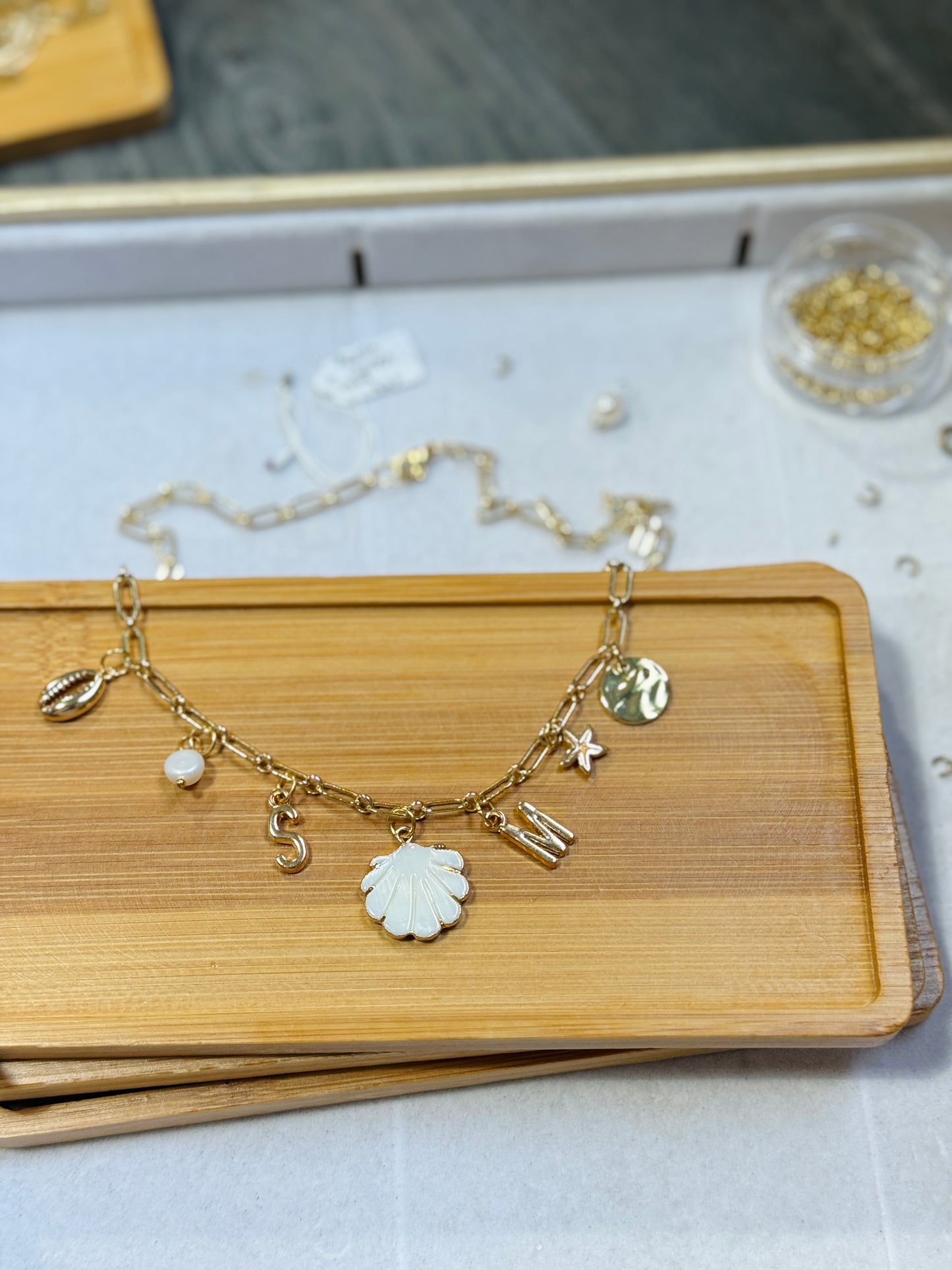 Gold Initial Charms