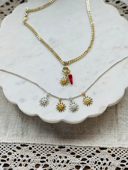 Vintage Revival Sicilian Sun Charms