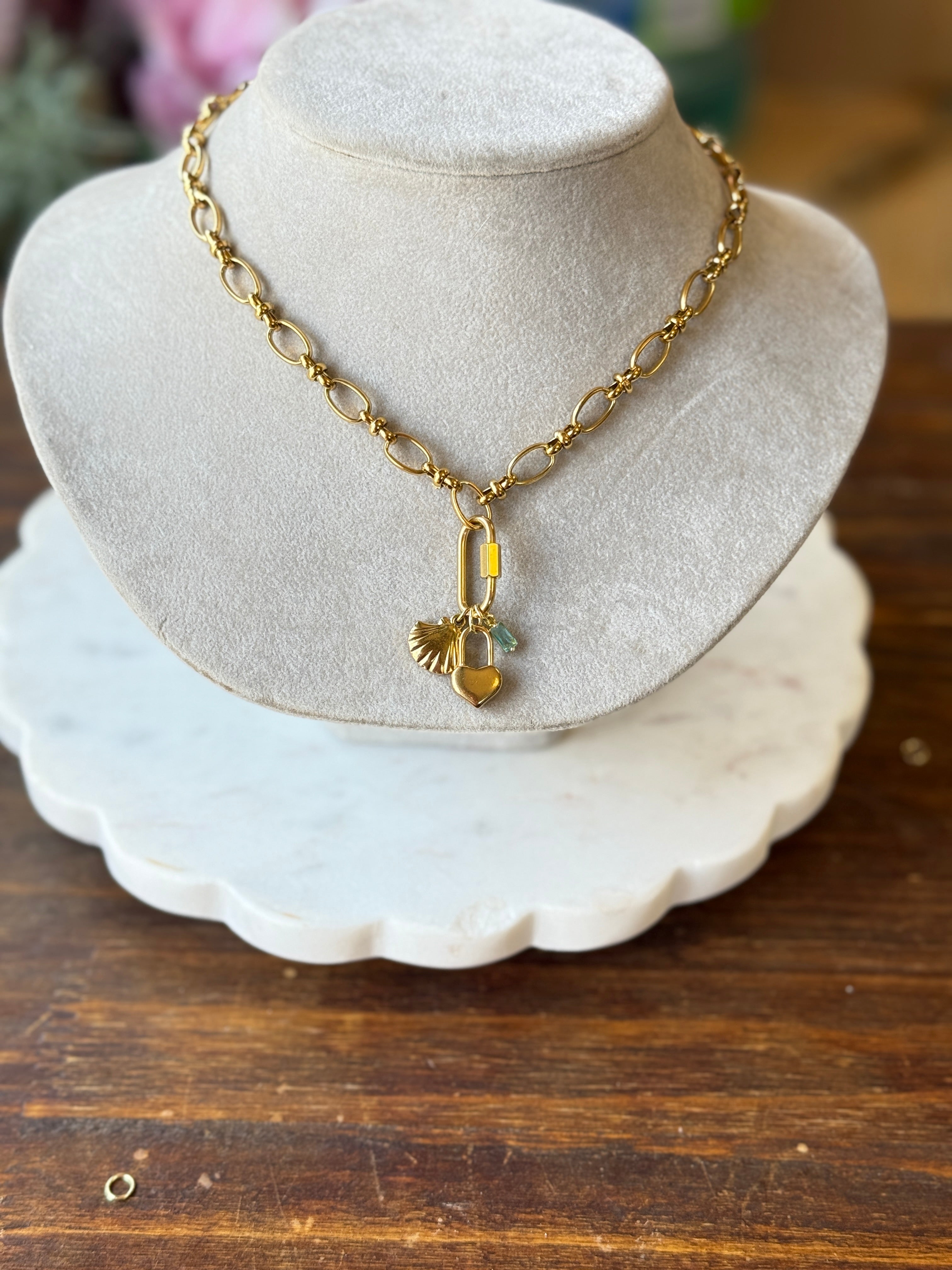 Carabiner Charm Holder or Necklace