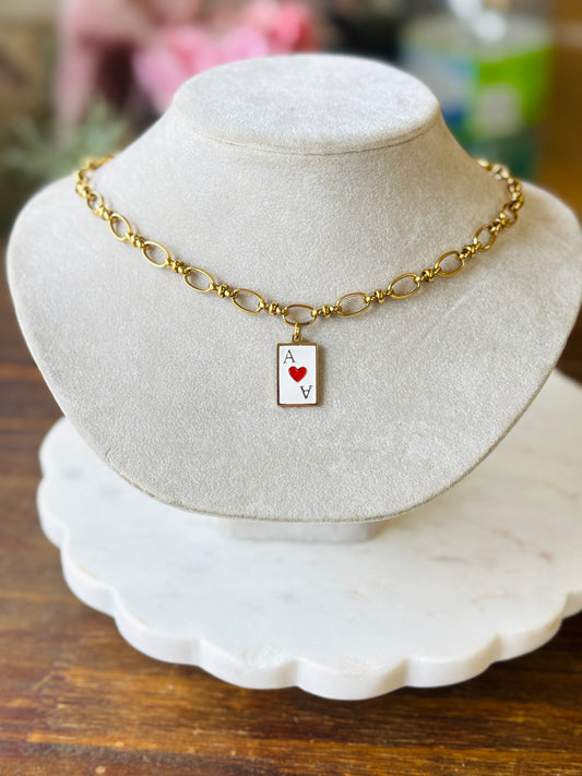 Ace of Hearts Charm
