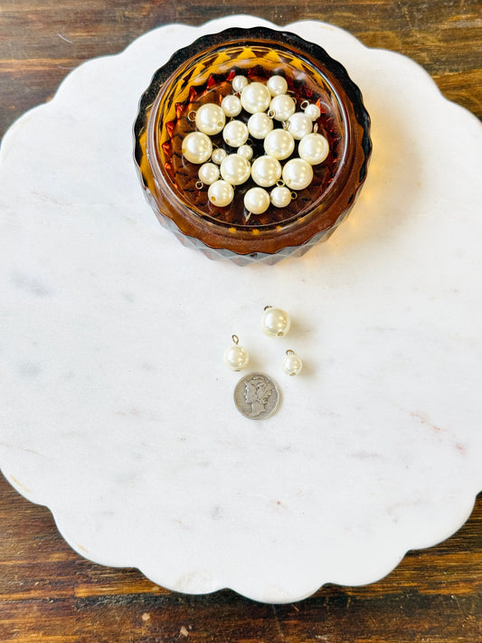 3 for $1 faux vintage pearls