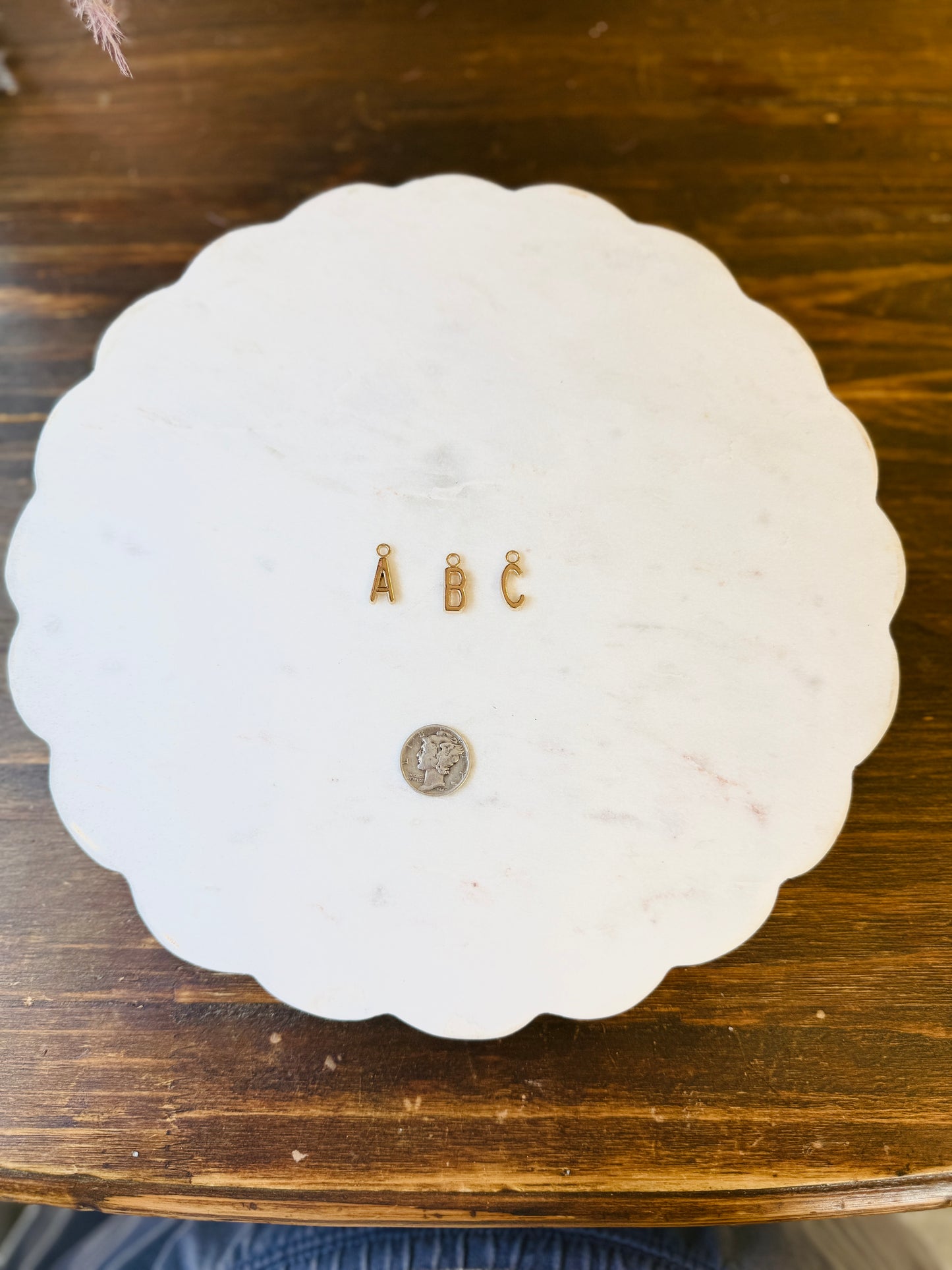 Gold Initial Charms