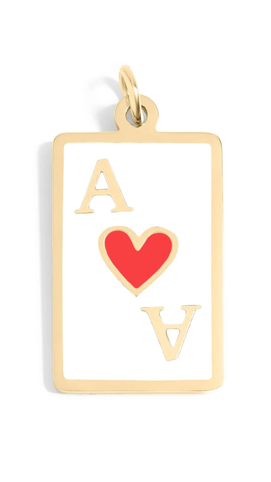 Ace of Hearts Charm