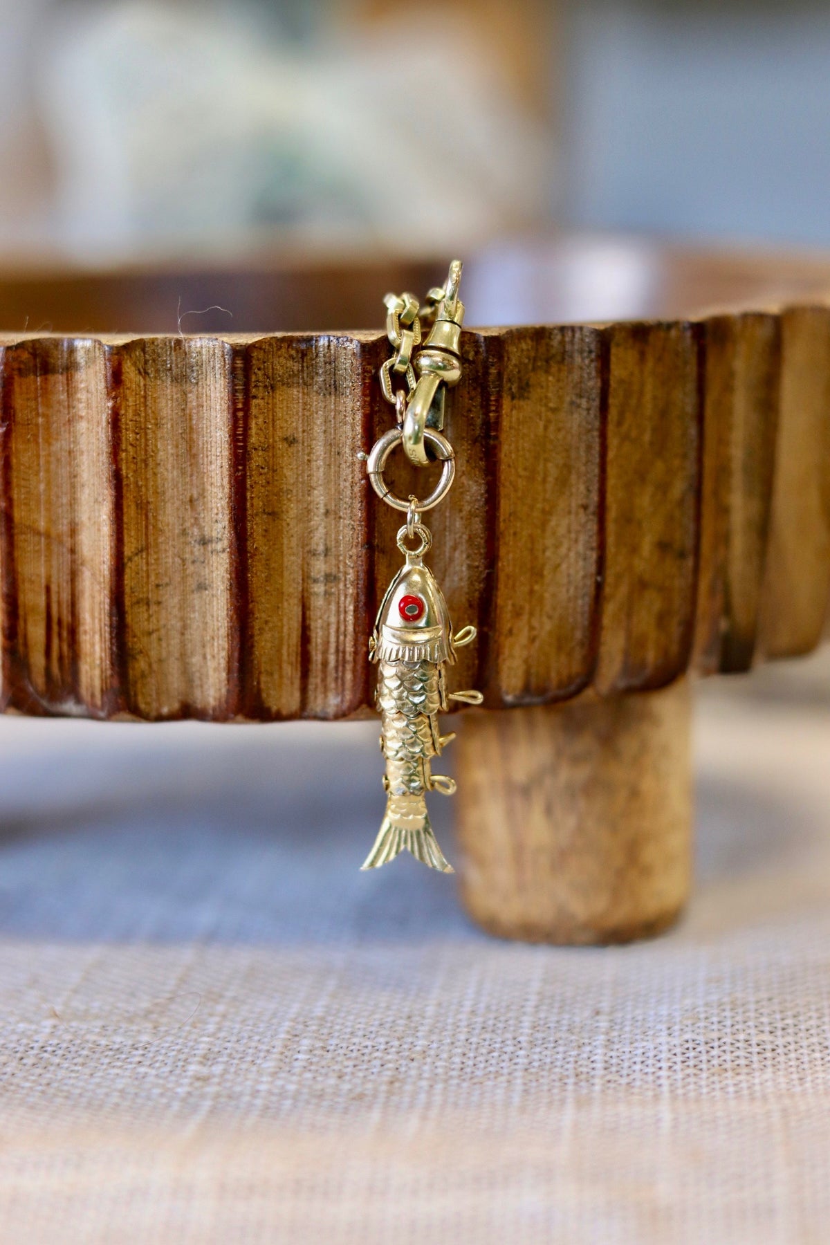 Vintage Gold Fill Articulated Fish