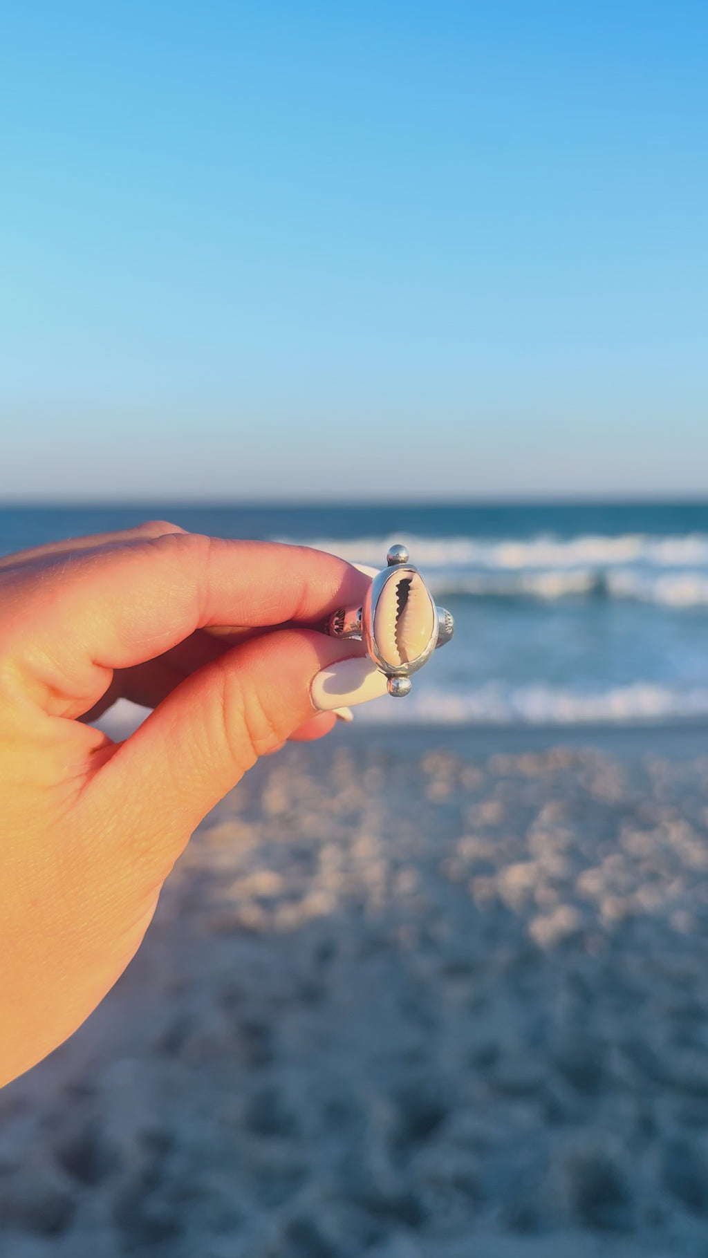 Cowrie sun ring size 9