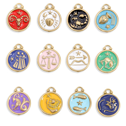 Enamel Zodiac Charms